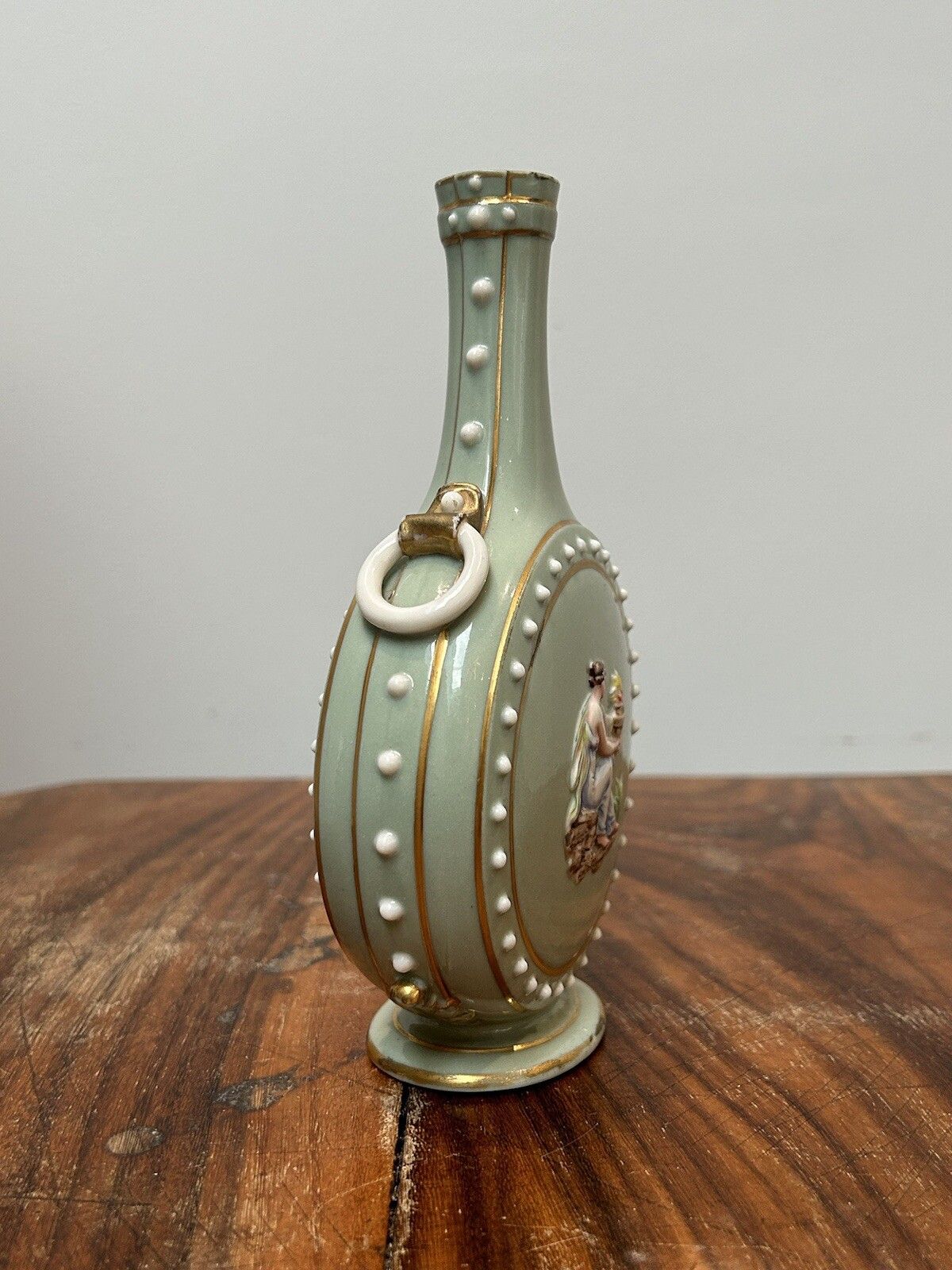 Royal Worcester Moon Flask Porcelain Vase Pate Sur Pate photo furniture