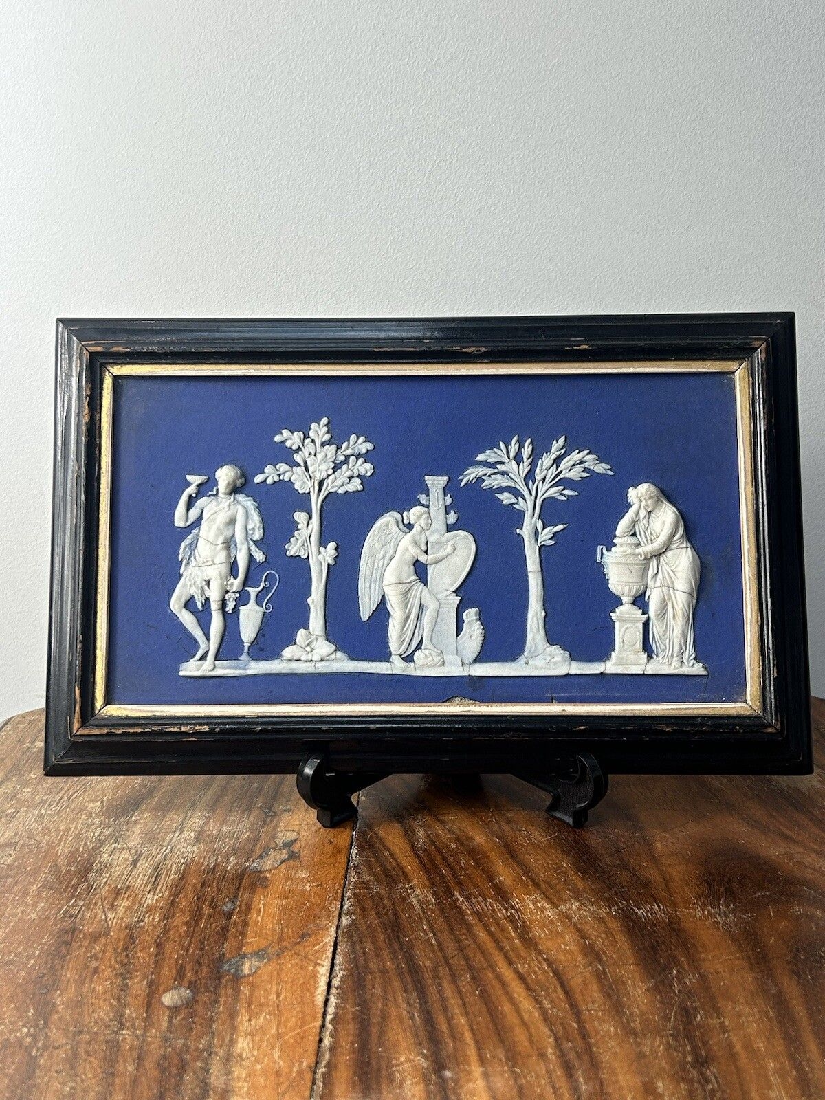 Wedgwood 18th Century Plaque Extremely Rare Large Framed photo furniture