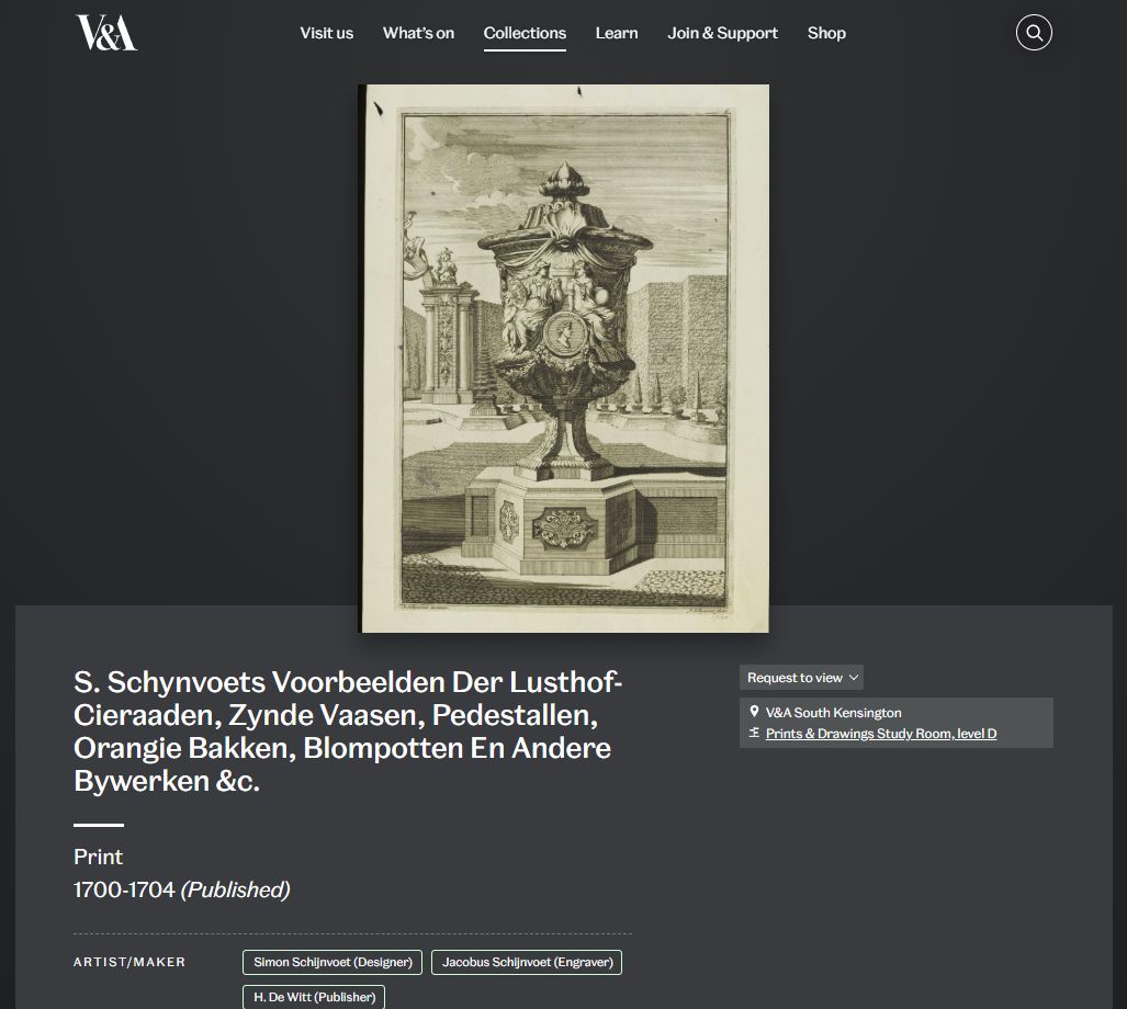 S. Schynvoets 18th Century Momumental Vase Etching Framed Museum Piece photo 150.0