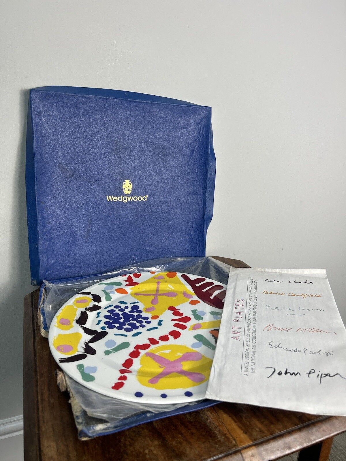 Wedgwood Patrick Heron Limited Edition Plate | Charger, Demonstrations With Box photo for sale