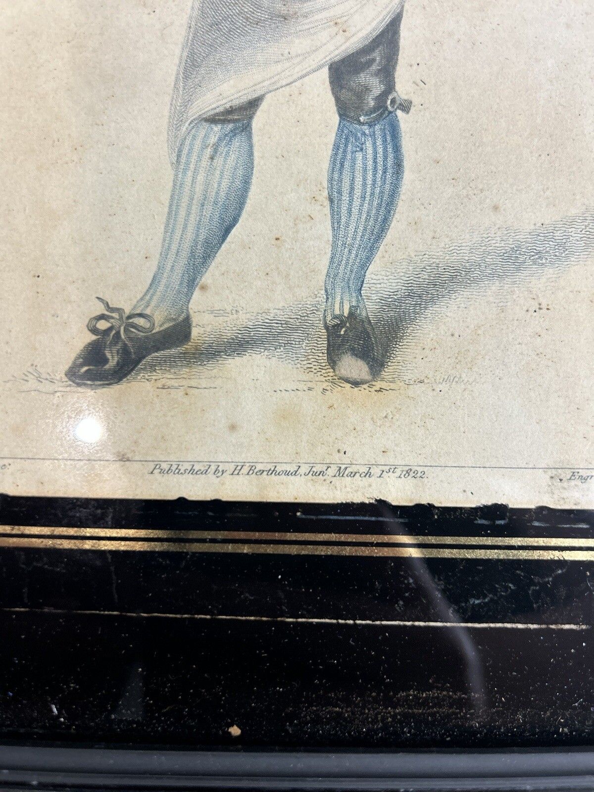 1822 Set Of Four High Quality Hand Coloured Engravings Framed Shakespear photo vinterior