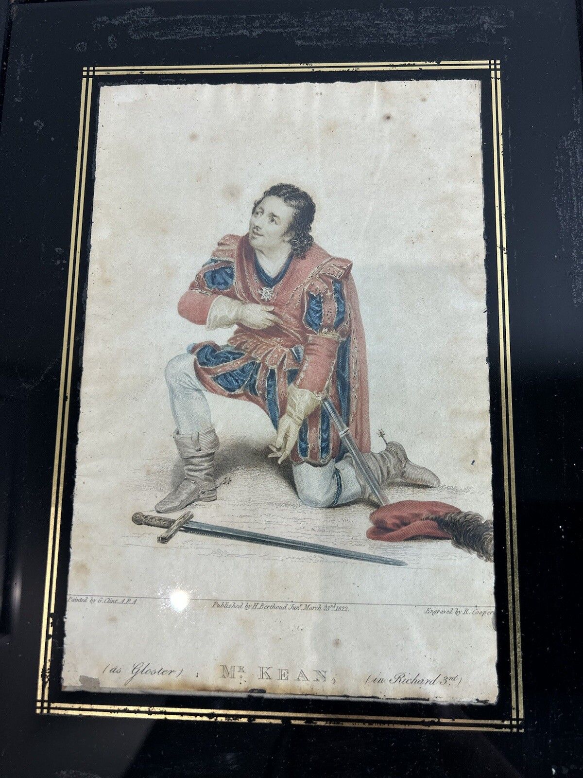 photo buy 1822 Set Of Four High Quality Hand Coloured Engravings Framed Shakespear
