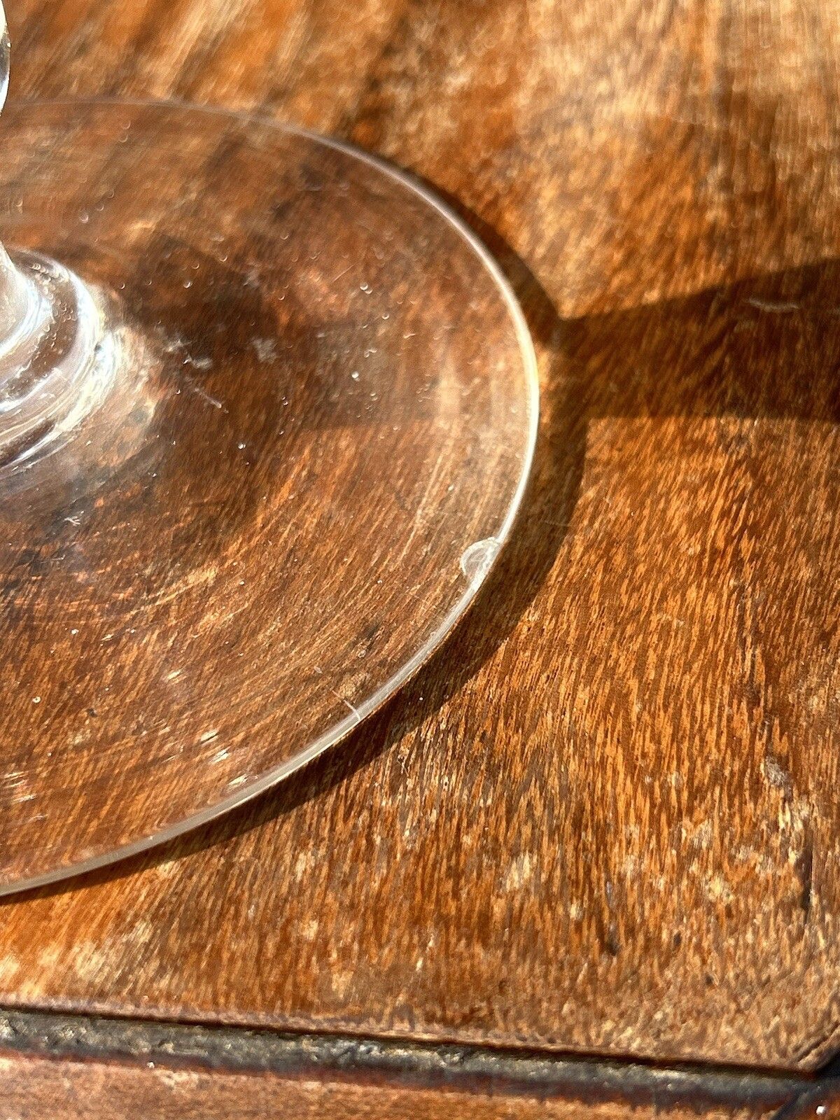 Glass Pedestal Bowl Comport Tazza Rough Pontil Georgian / Victorian Handblown photo buy