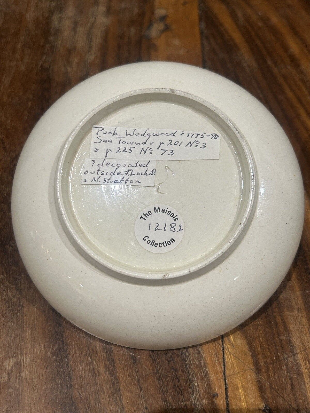 18th C Creamware Handpainted Twist Handle Creamware Teacup / Dish (Wedgwood?) photo Home Decor