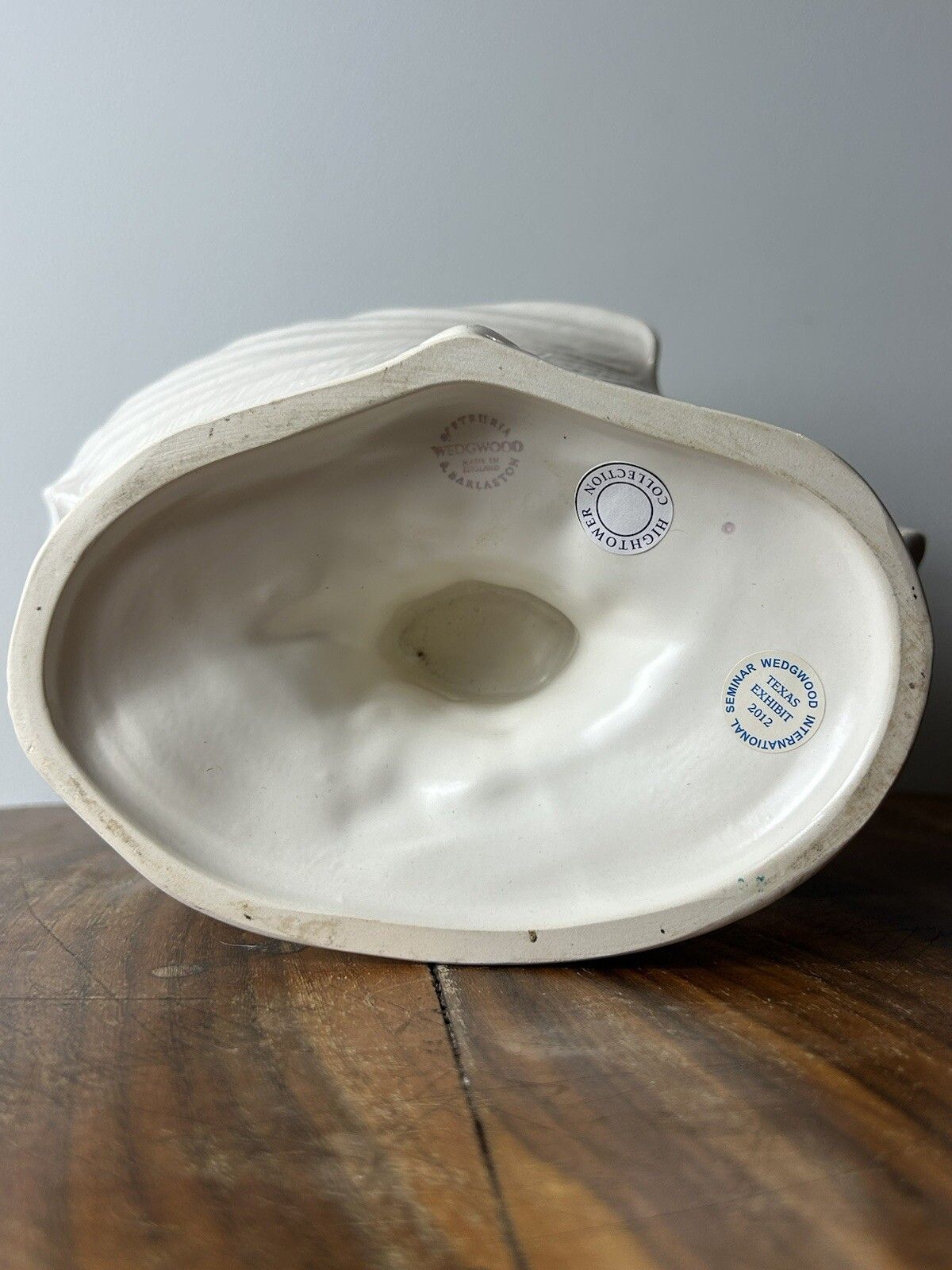 Wedgwood Nautilius Shell Tureen Centerpiece Compote Creamware Porcelain photo vinterior