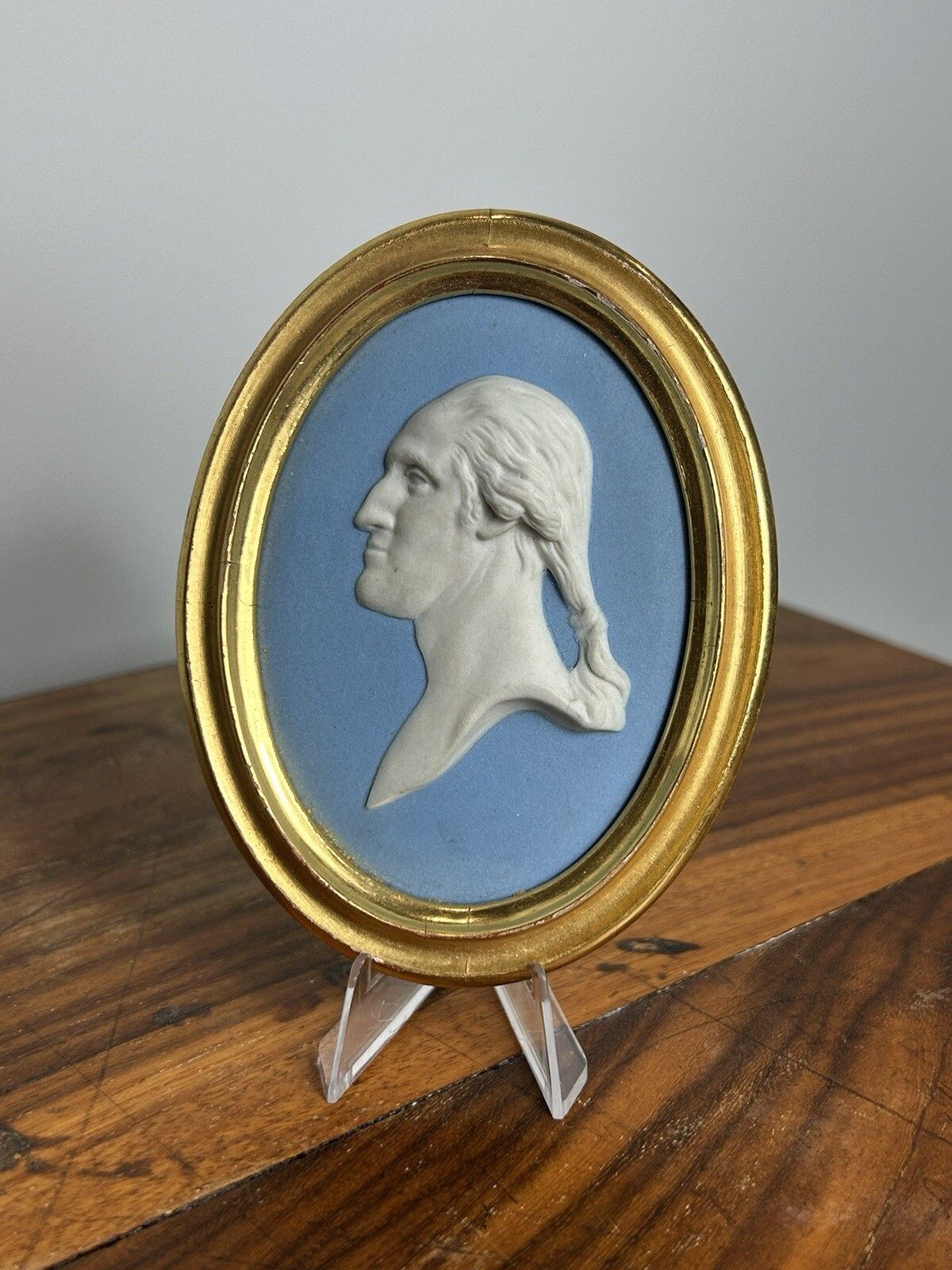 Wedgwood Jasperware Medallion George Washington Plaque Bentley Framed photo furniture
