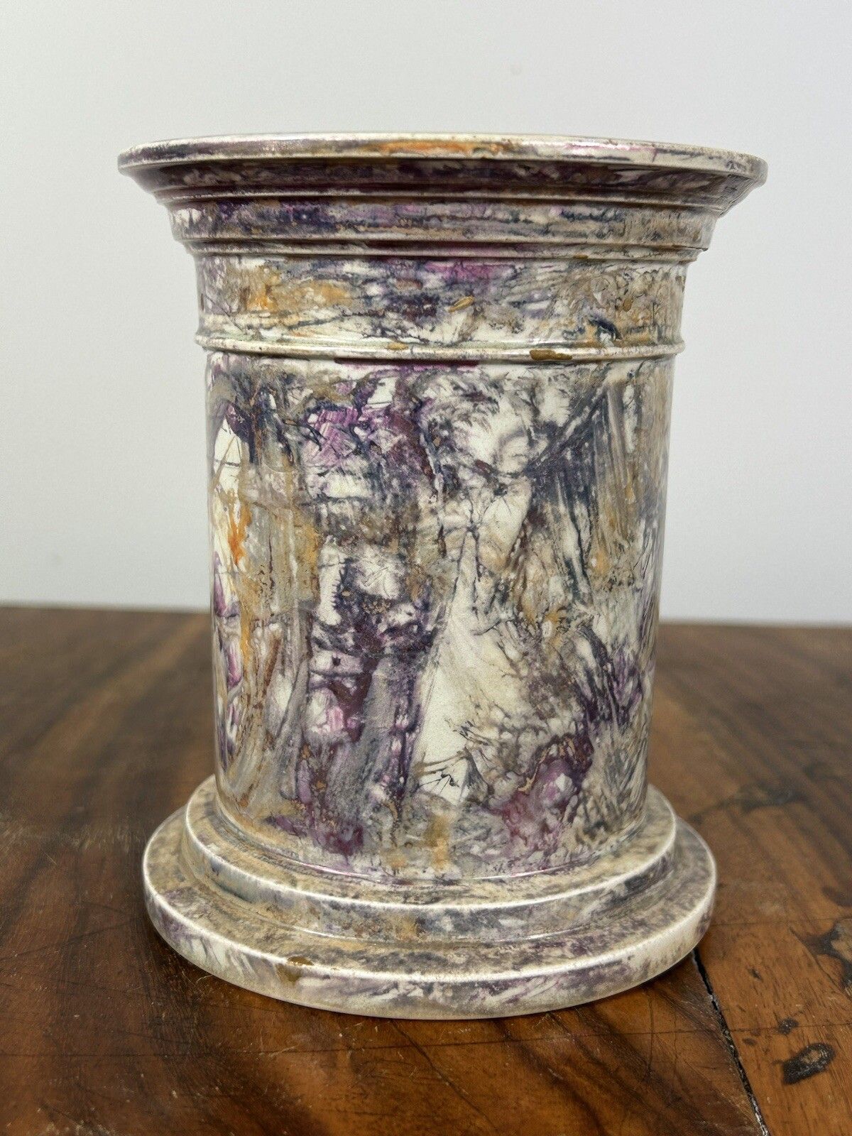 Wedgwood Moonlight Lustre Tobacco Pot 1820 Early Wedgwood photo furniture