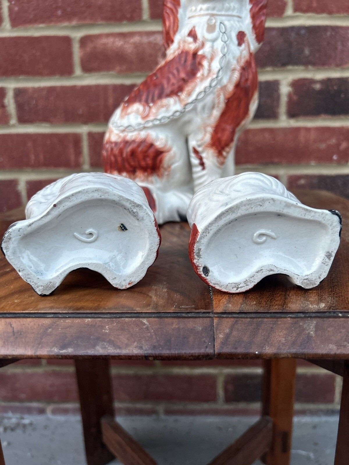 Staffordshire Dog Garniture Set 3 Red Spaniel photo buy