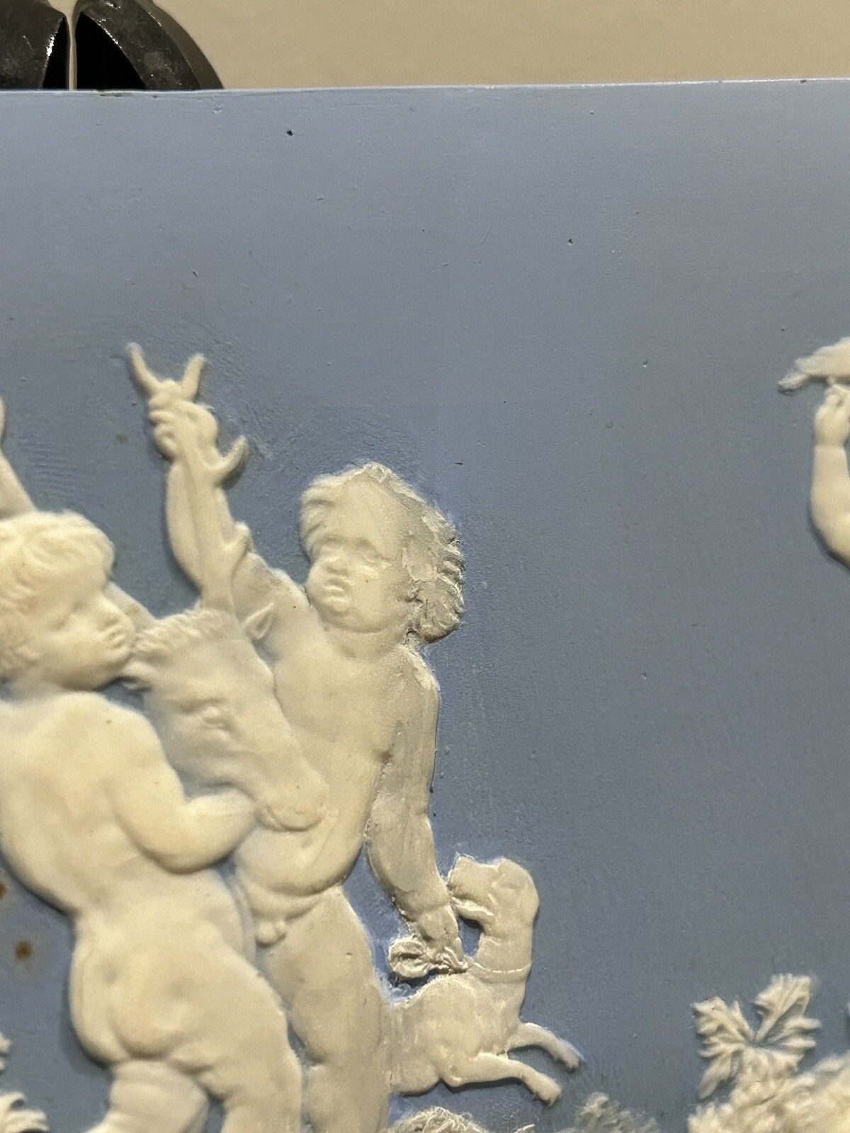 Wedgwood Plaque Jasperware Bacchanalian Triumph, Josiah Wedgwood 18th C photo vinterior