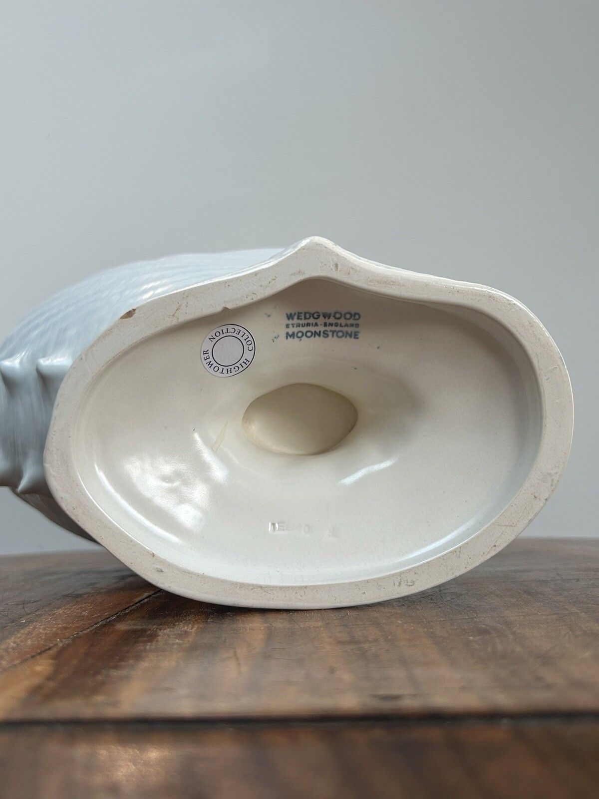 Wedgwood Nautilius Shell Tureen Centerpiece Compote Light Blue Moonstone photo vintage