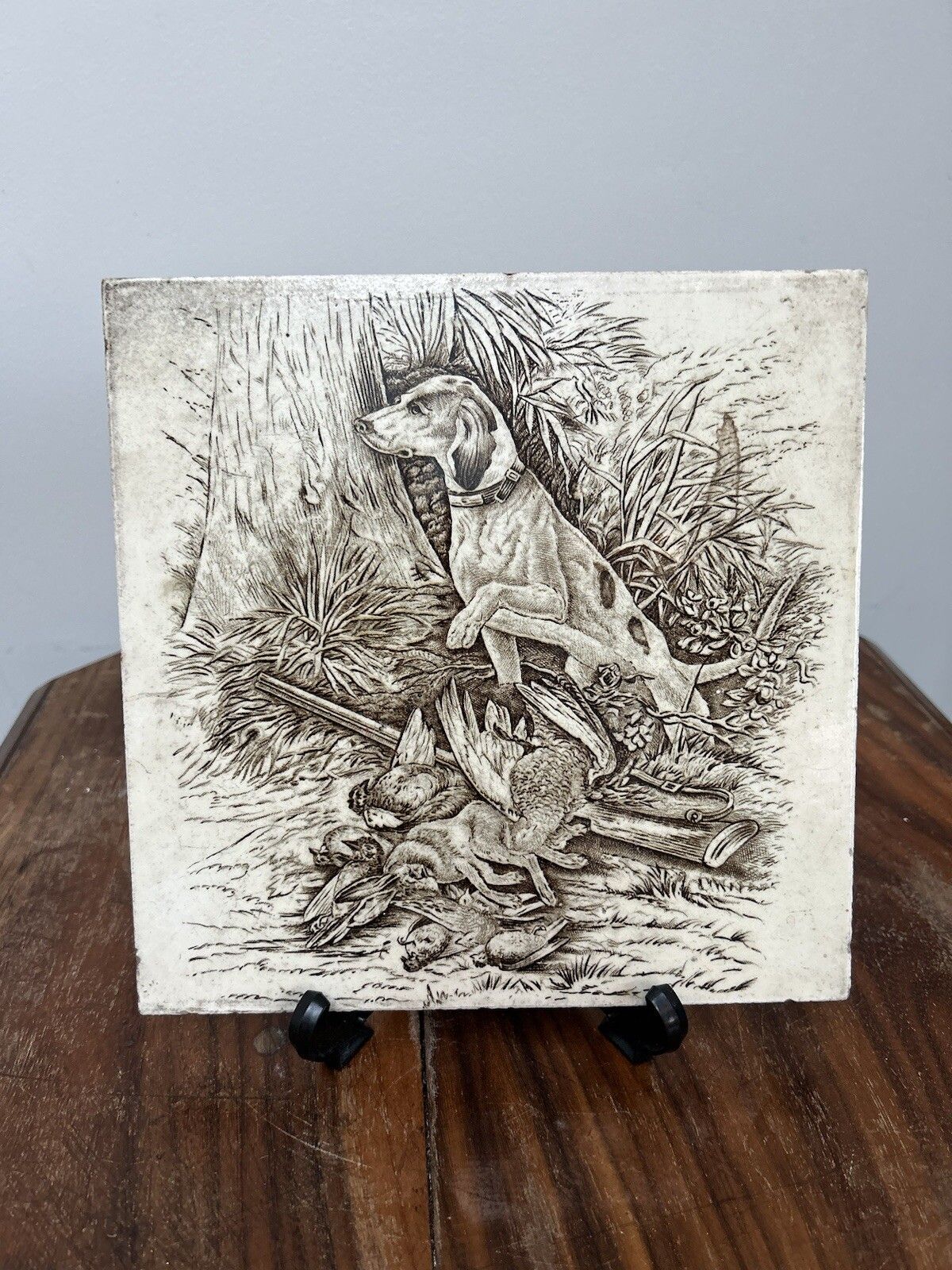 Josiah Wedgwood And Sons Erutria Dog Tile