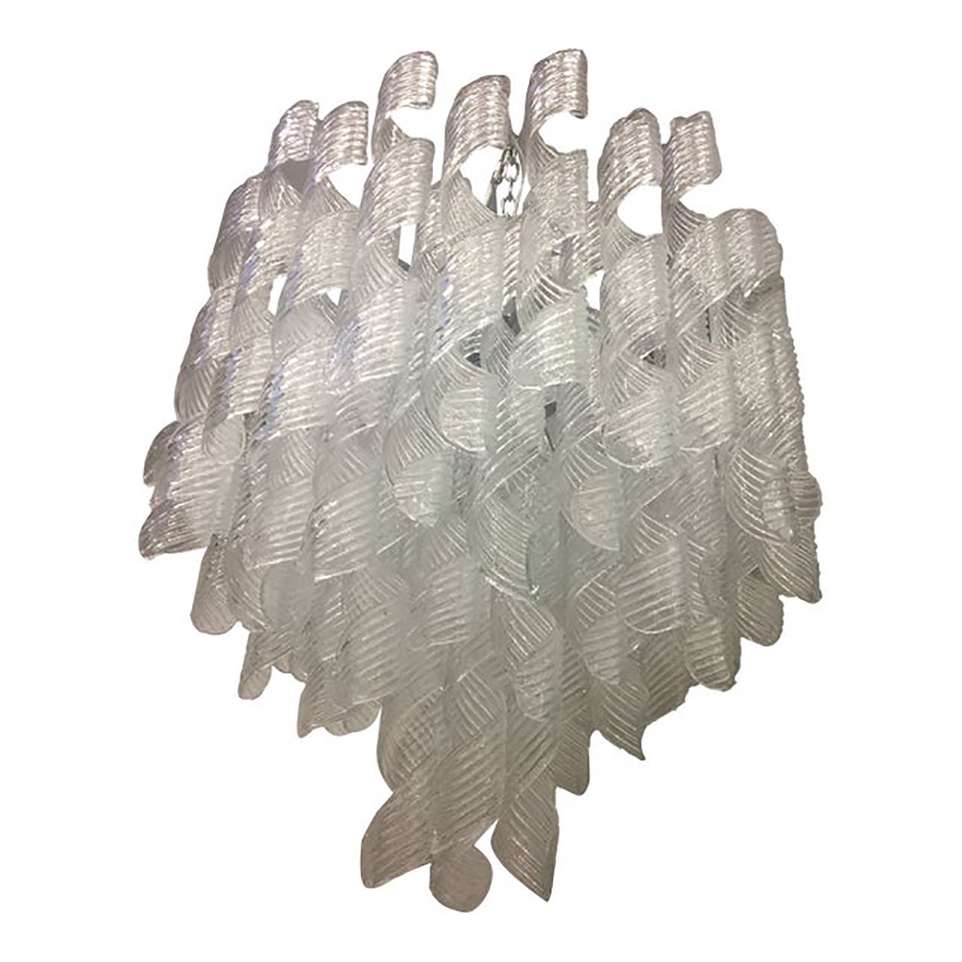 Murano Glass Sputnik Chandelier With Swirling Italian Glass