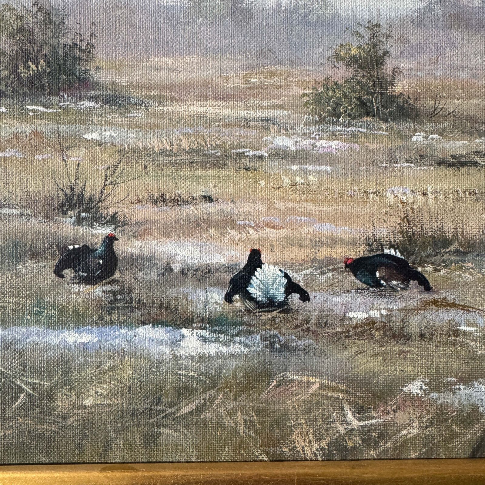 Still Ground, Wild Heart. Vintage Swedish Oil Painting. photo for sale
