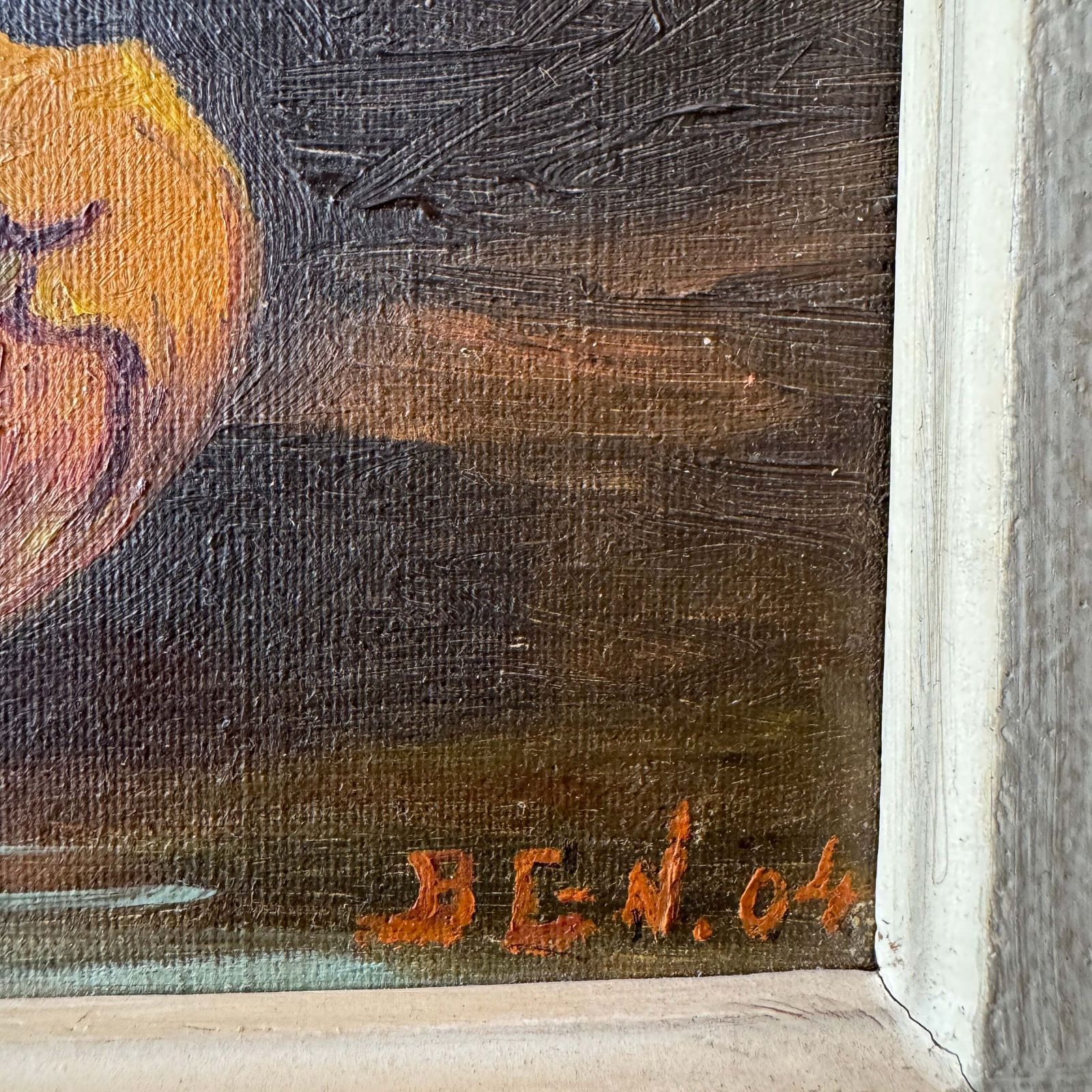 Amber Still Life 1904. Antique Oil Painting. photo Art