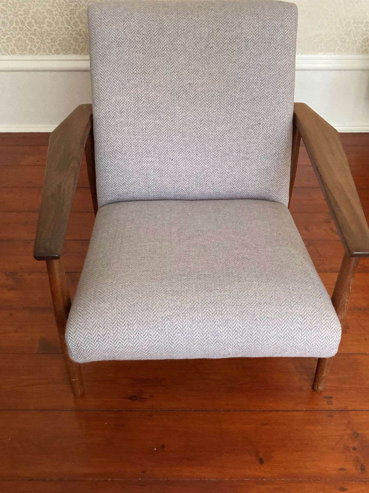 Rare Set Of Three Mid Century Danish Lounge Chairs, One With Arms photo Furniture