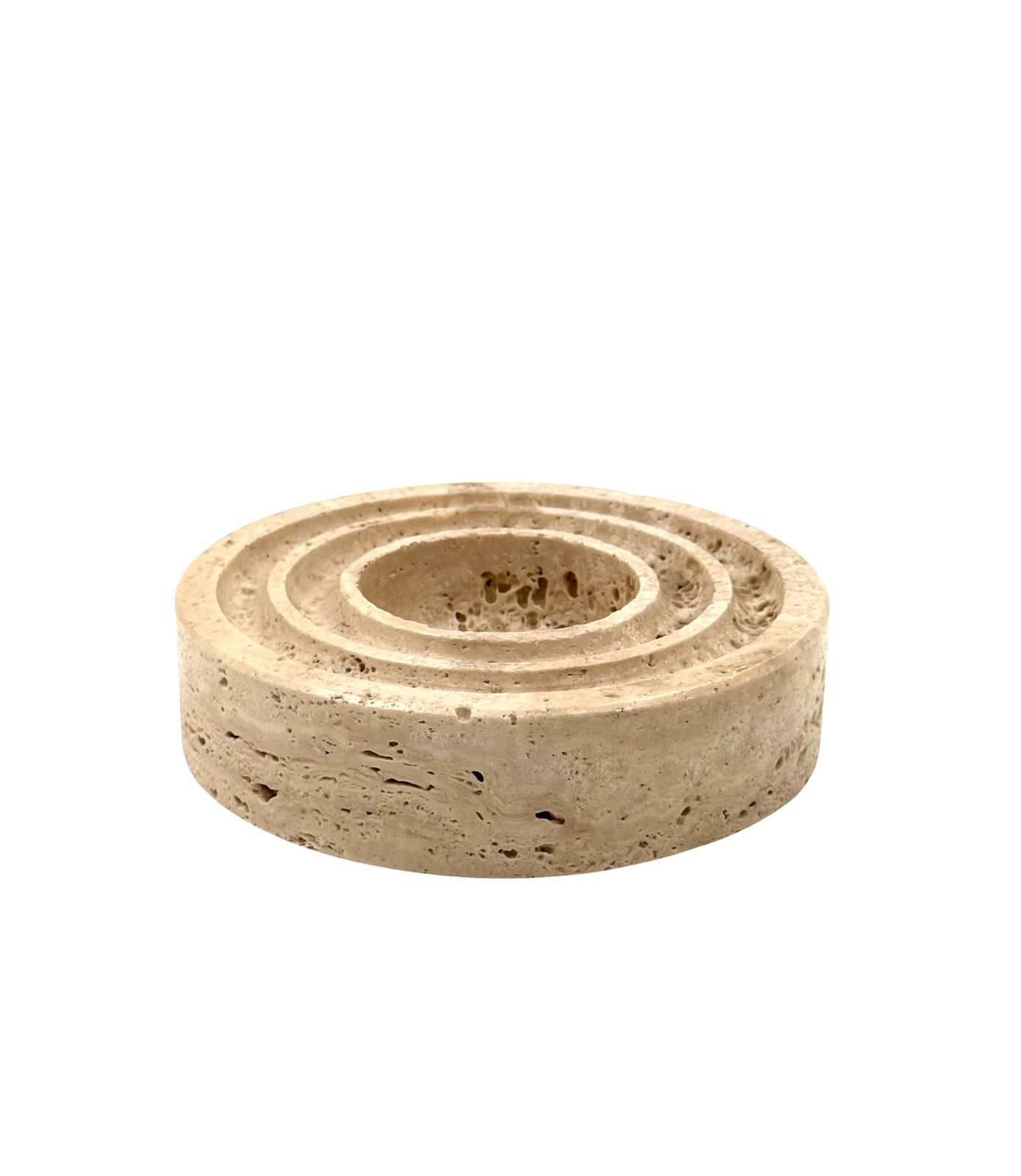 photo vinterior Travertine Vide Poche / Ashtray, Cerri Nestore, Italy, 1970s