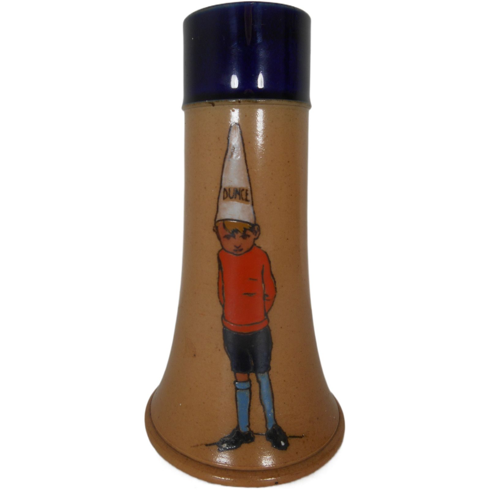 Vintage Royal Doulton Vase 'Boy In Dunce Hat' By Hassall Stoneware