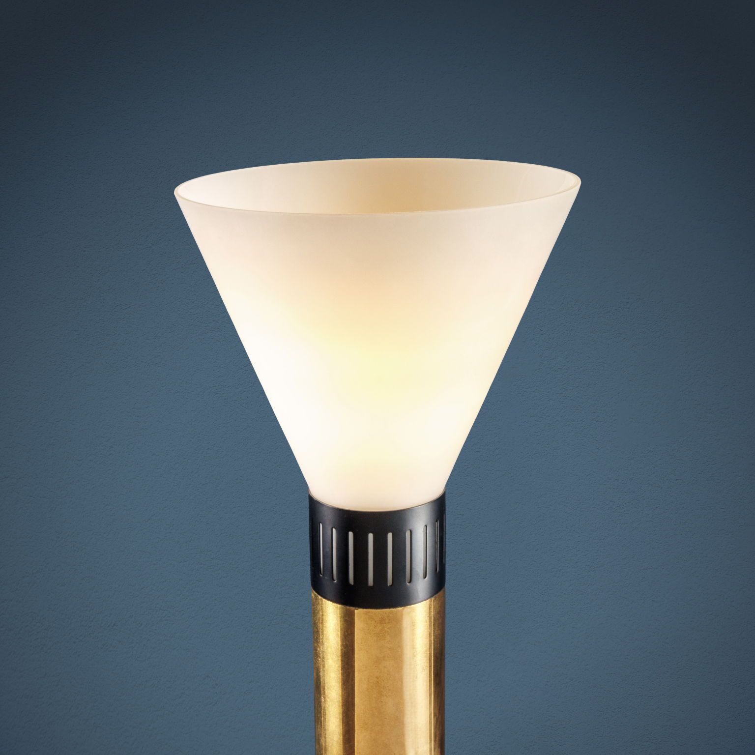 Stilnovo Vintage Floor Lamp Aluminium Brass Metal Italy 1960s photo 2790.0