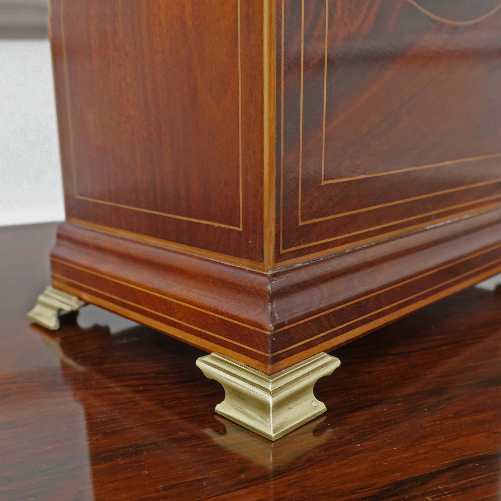 French Edwardian Mahogany Mantel Clock photo Home Decor