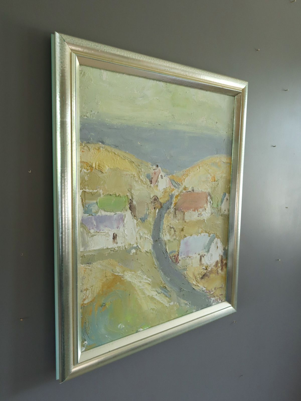 Coastal Road To The Sea Oil Painting photo for sale