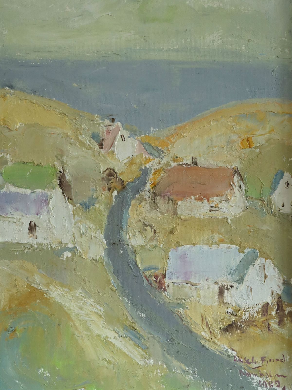 Coastal Road To The Sea Oil Painting photo buy