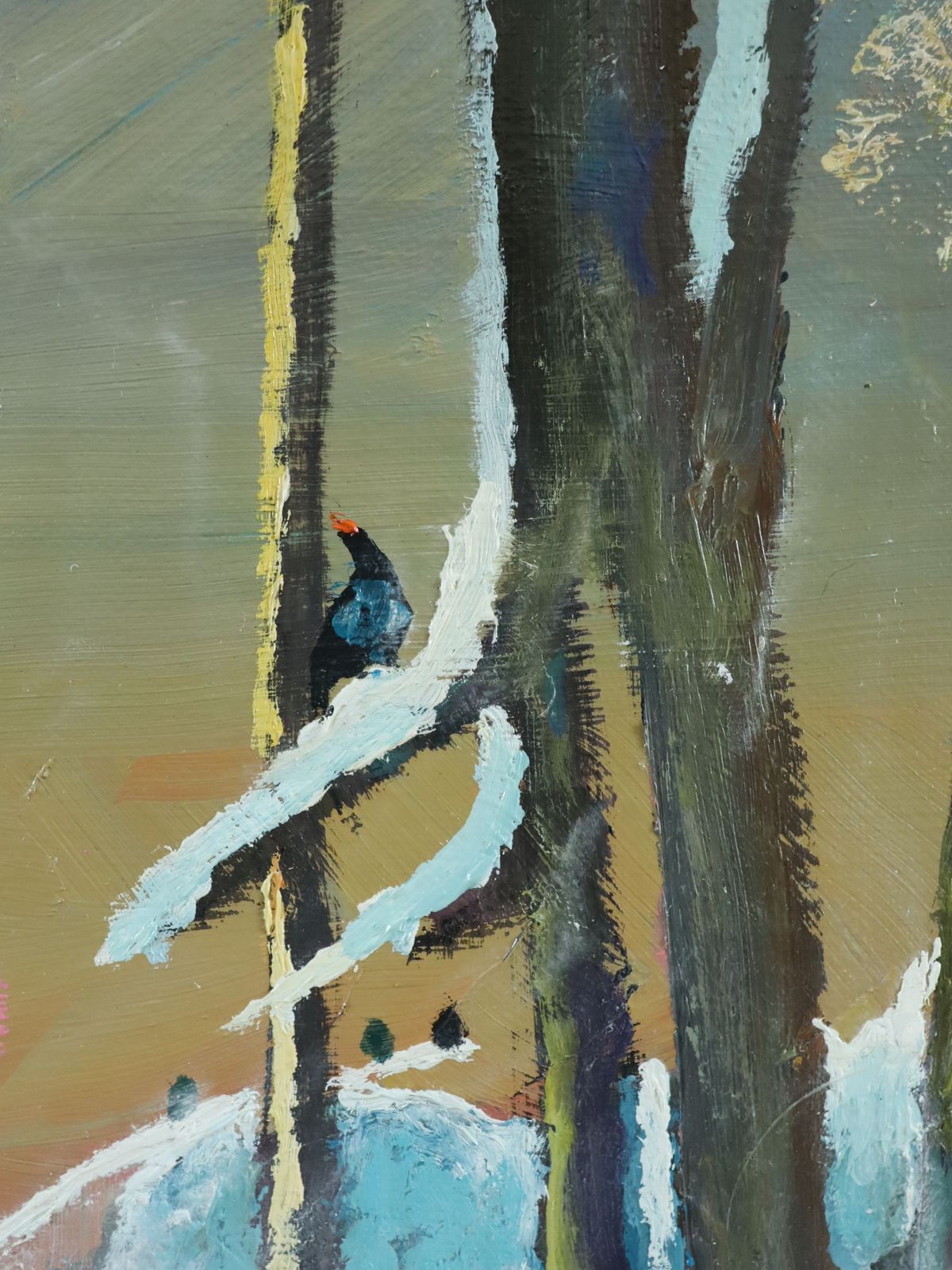 Art Sunset By The Pines Oil Painting photo