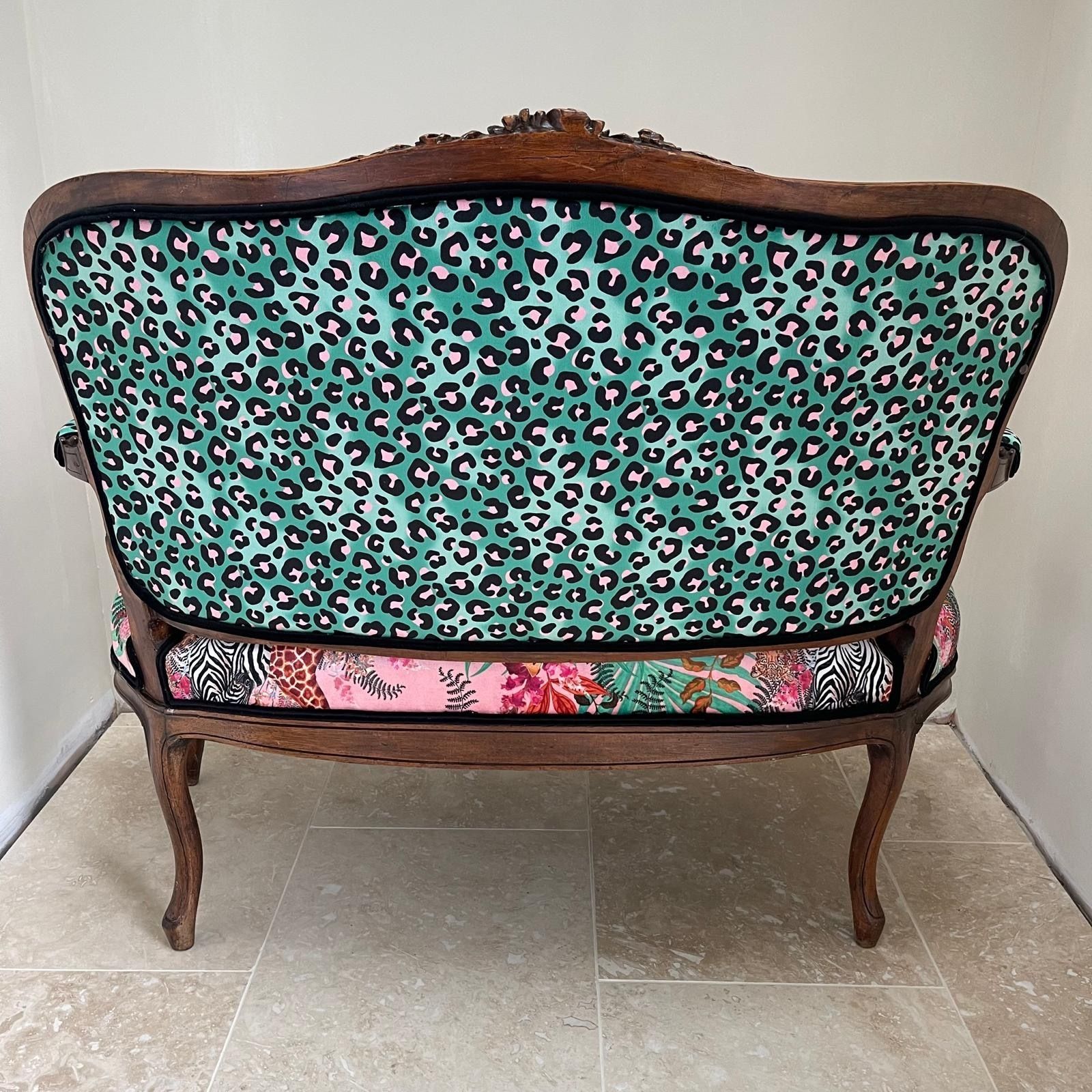 Pink Louis XV Rocaille Seat 1890 photo furniture