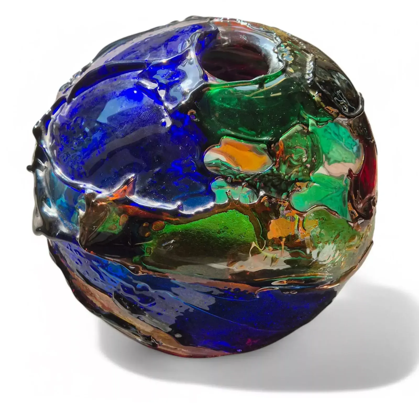 Vase Sculpture In The Spirit Of Gae Aulenti, Murano, Italy, Signed, Circa 1990 photo 3330.0