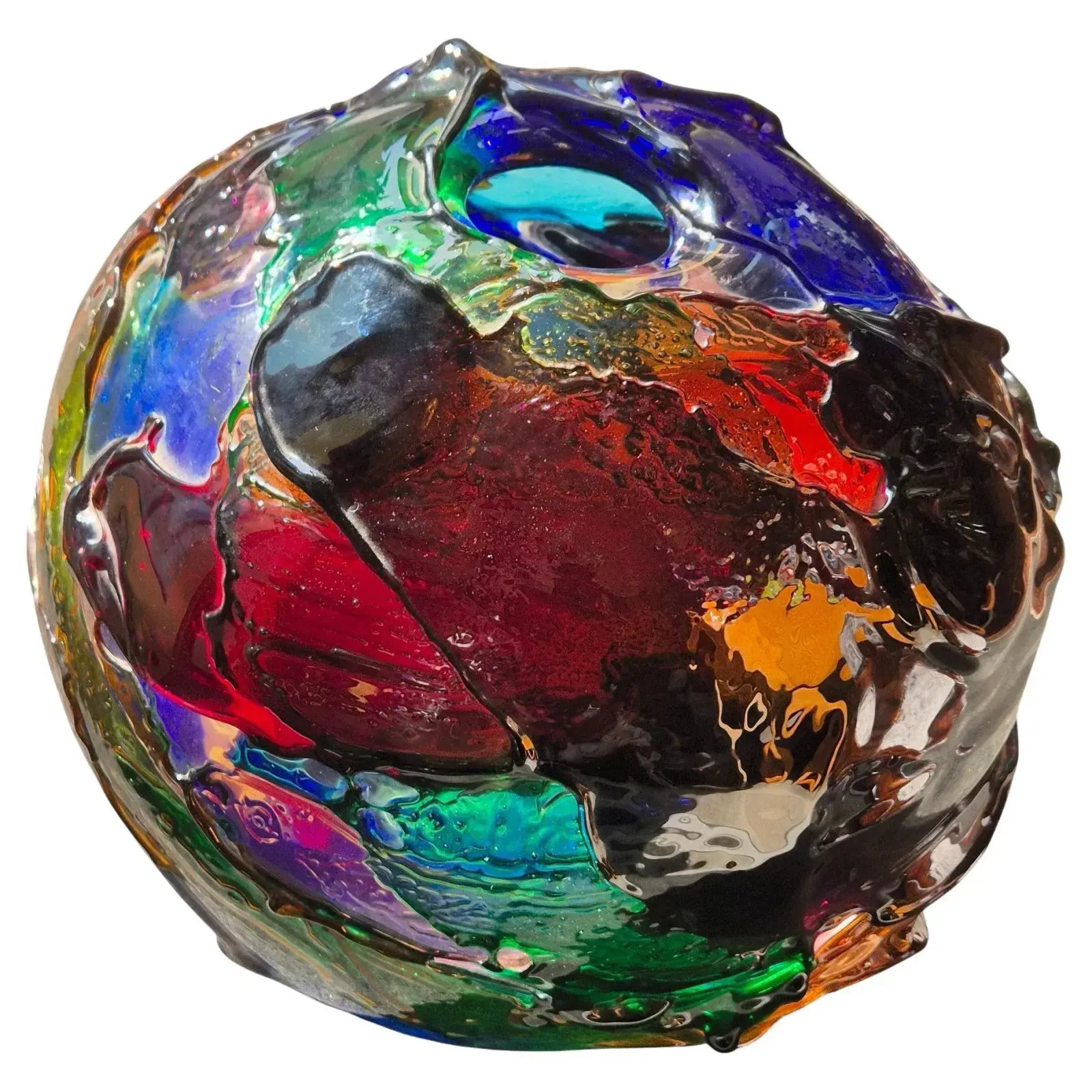 photo furniture Vase Sculpture In The Spirit Of Gae Aulenti, Murano, Italy, Signed, Circa 1990
