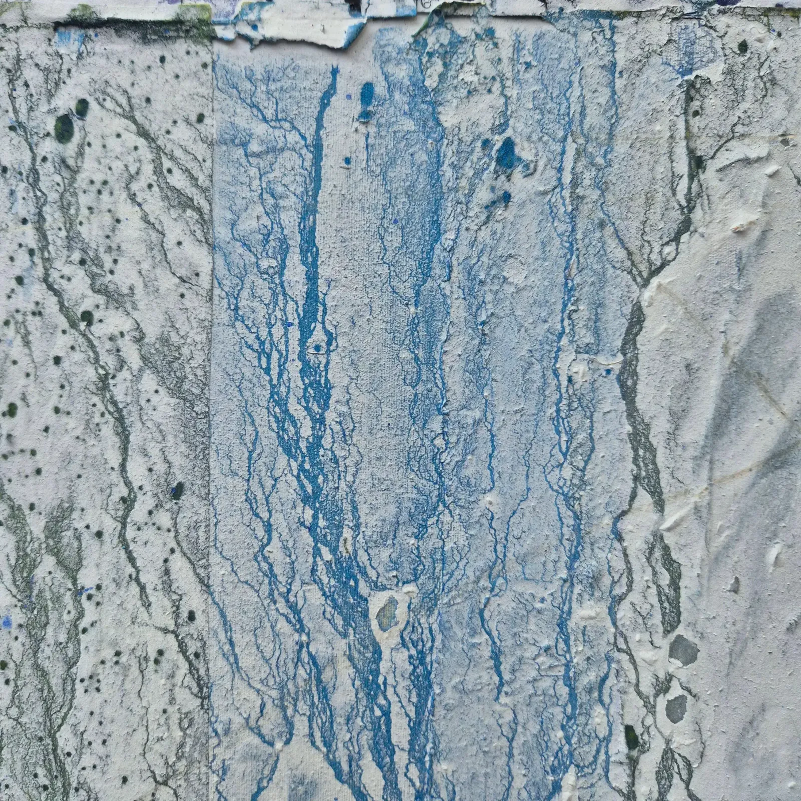 Jacques Lavigne, Untitled, Torn Paper And Acrylic On Canvas, 2018