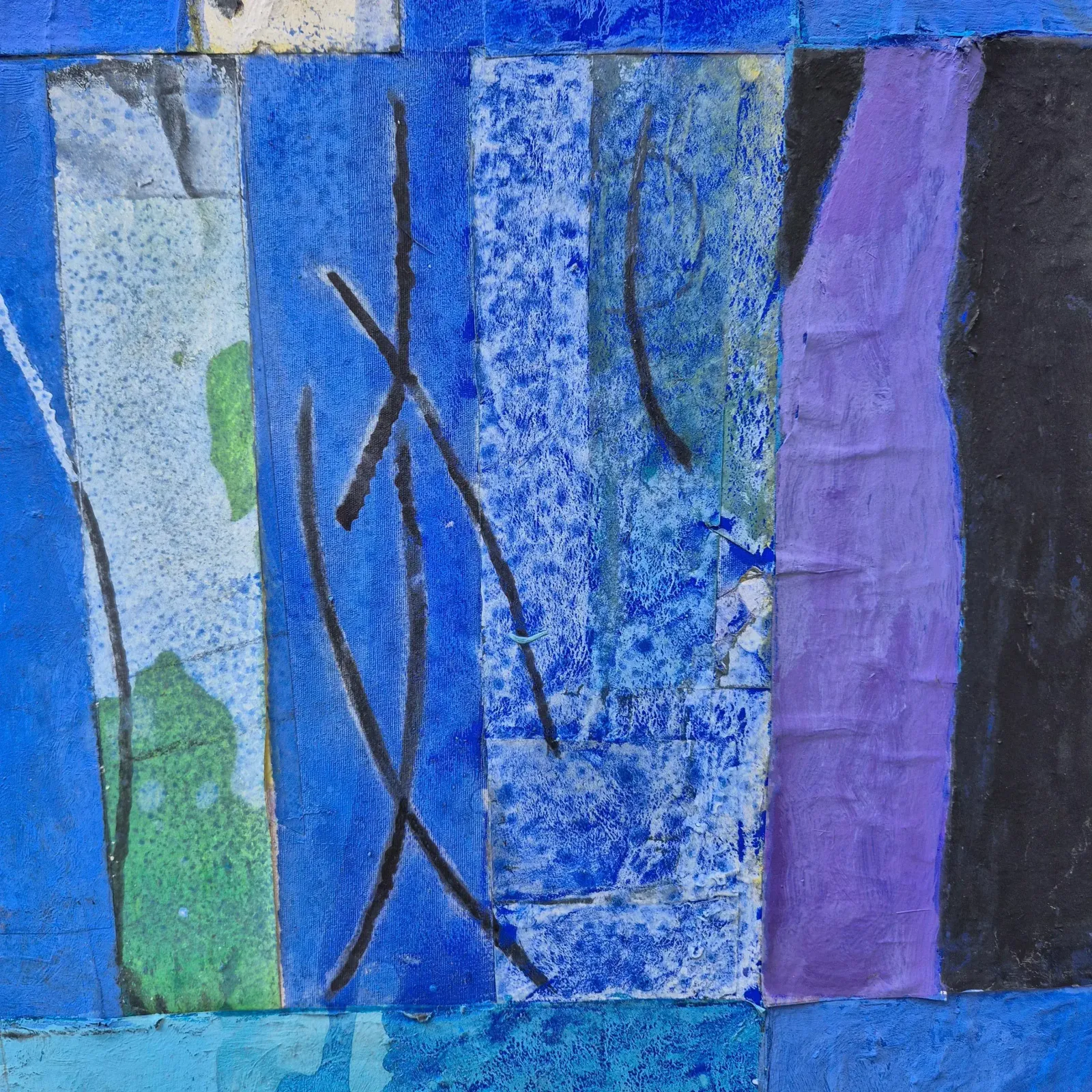 Jacques Lavigne, Untitled, Torn Paper And Acrylic On Canvas, 2018 photo for sale