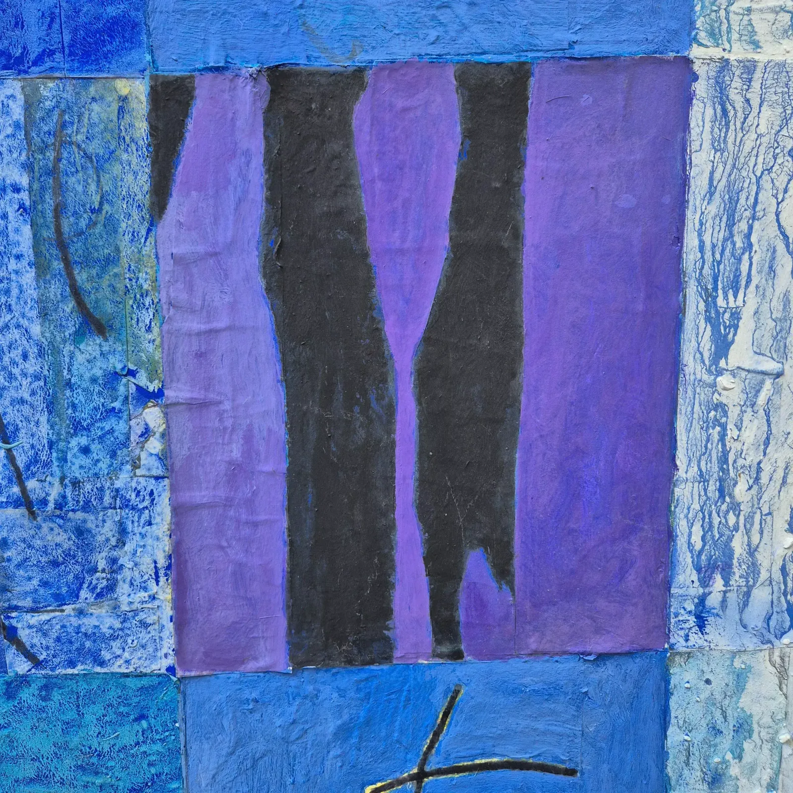 Jacques Lavigne, Untitled, Torn Paper And Acrylic On Canvas, 2018 photo vintage