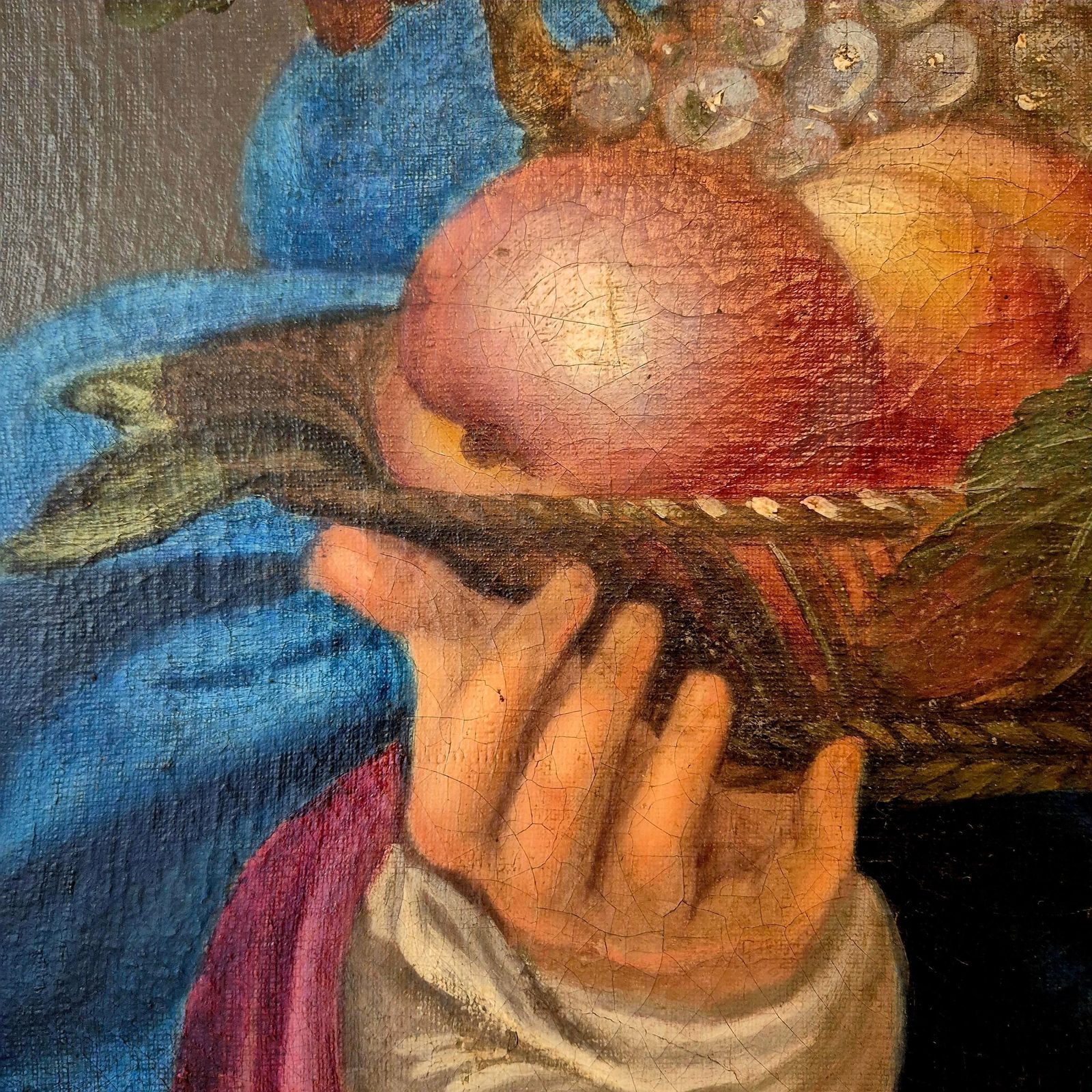Sybille With Turban And Fruit Bowl, Oil On Canvas, 19th Century photo Art