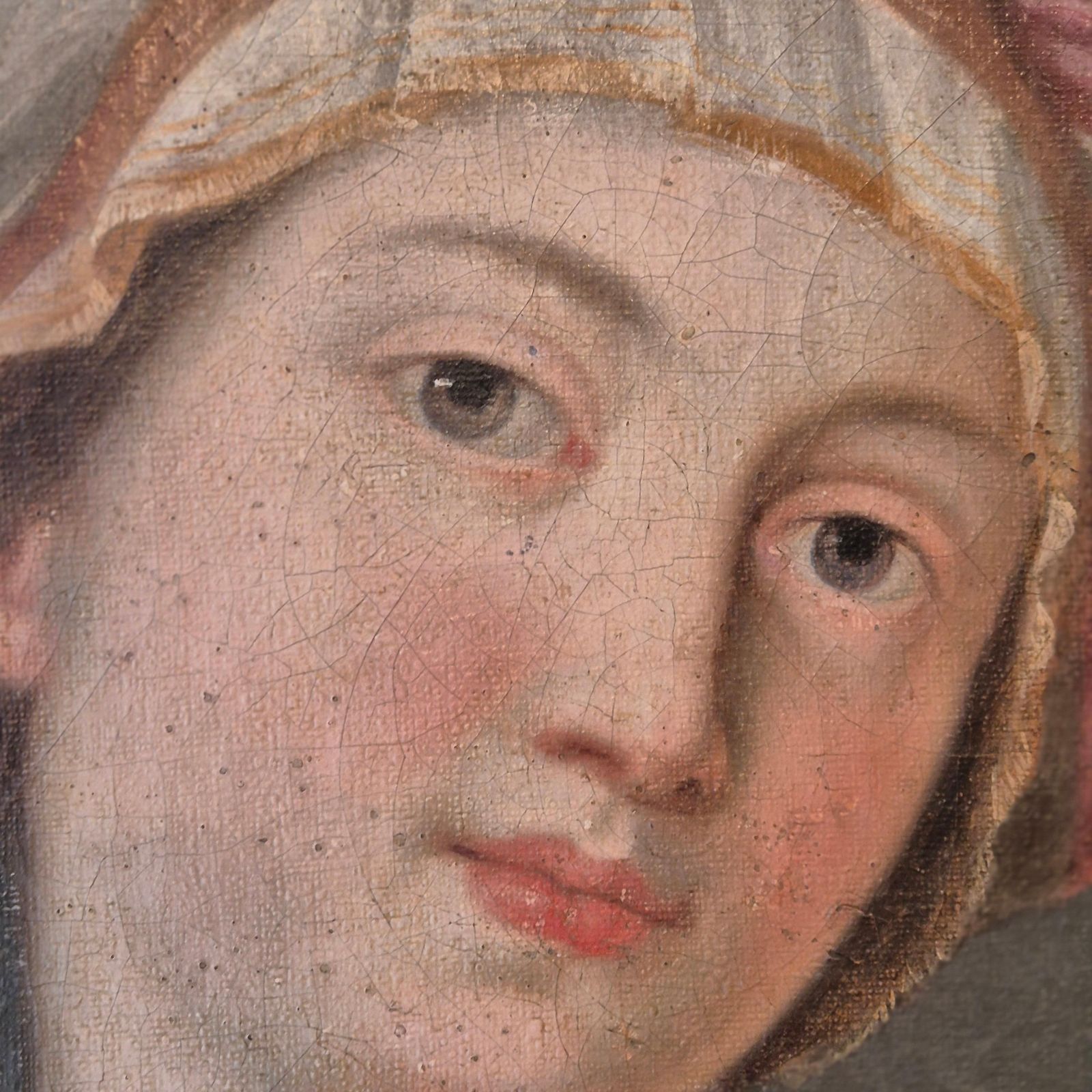 photo furniture Sybille With Turban And Fruit Bowl, Oil On Canvas, 19th Century