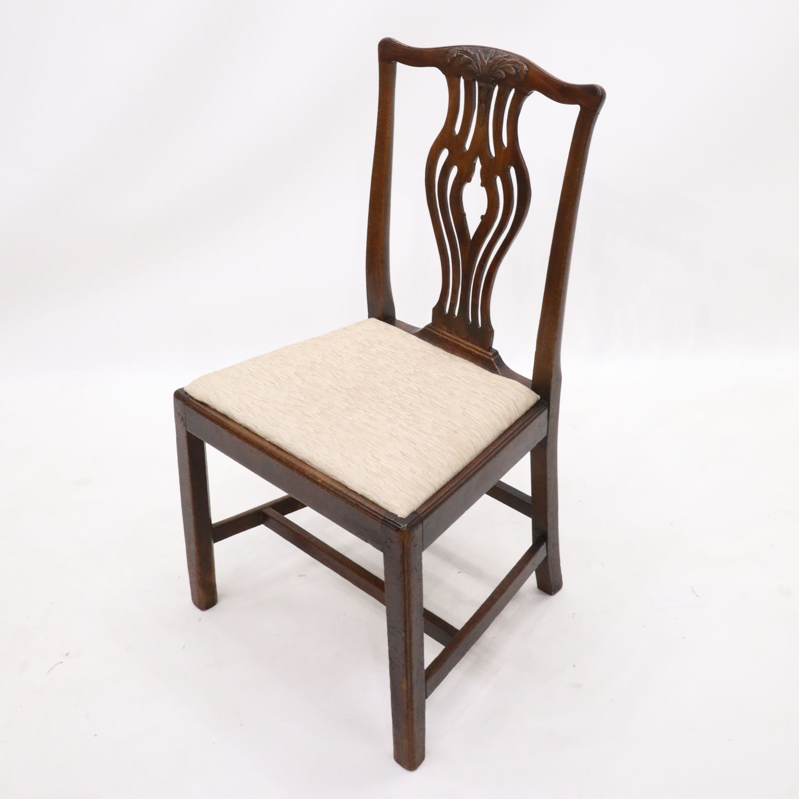 2 Oak Georgian Dining Hall Bedroom Chairs Drop In Seat Free Uk Delivery photo vinterior