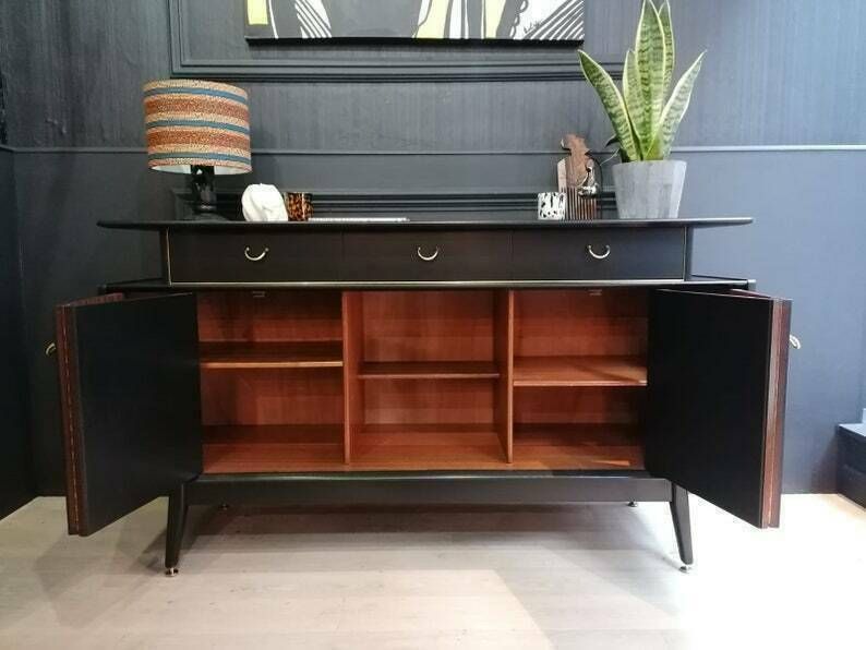 G Plan Sideboard In Black & Gold photo Furniture