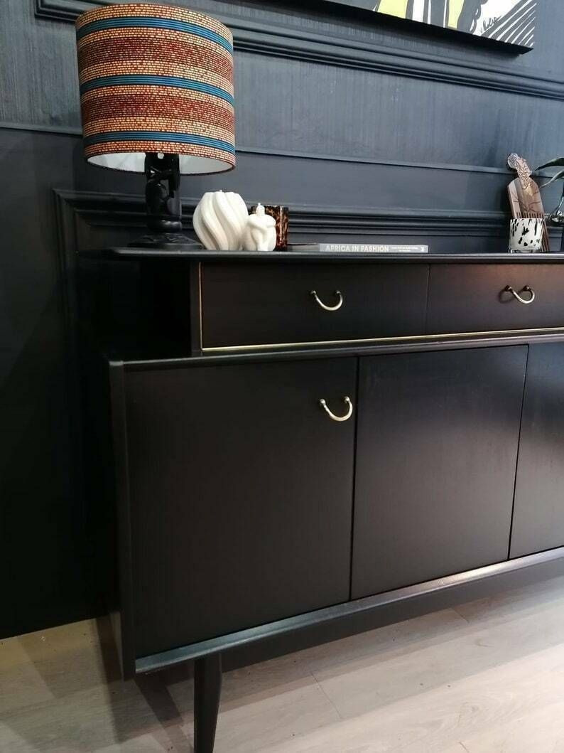 G Plan Sideboard In Black & Gold photo 990.0