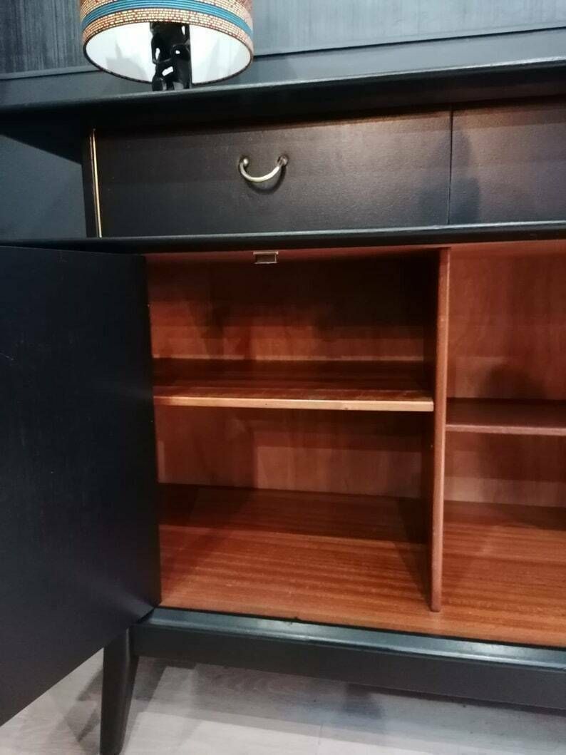 photo for sale G Plan Sideboard In Black & Gold