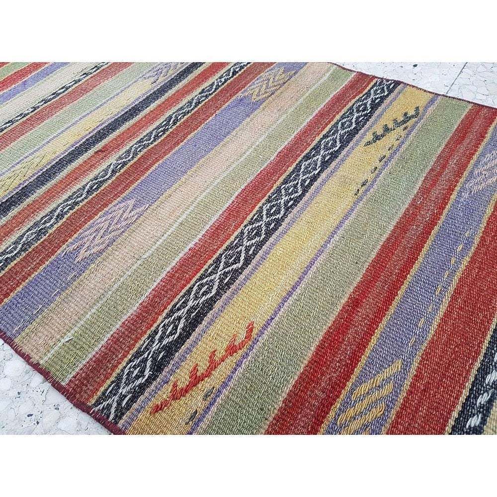 photo for sale 1970s Vintage Handmade Turkish Kilim Runner Rug