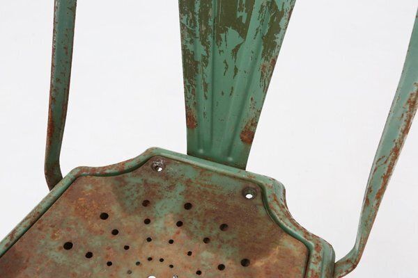photo for sale Vintage Green Model A Chairs From Tolix, France, 1950s, Set Of 4
