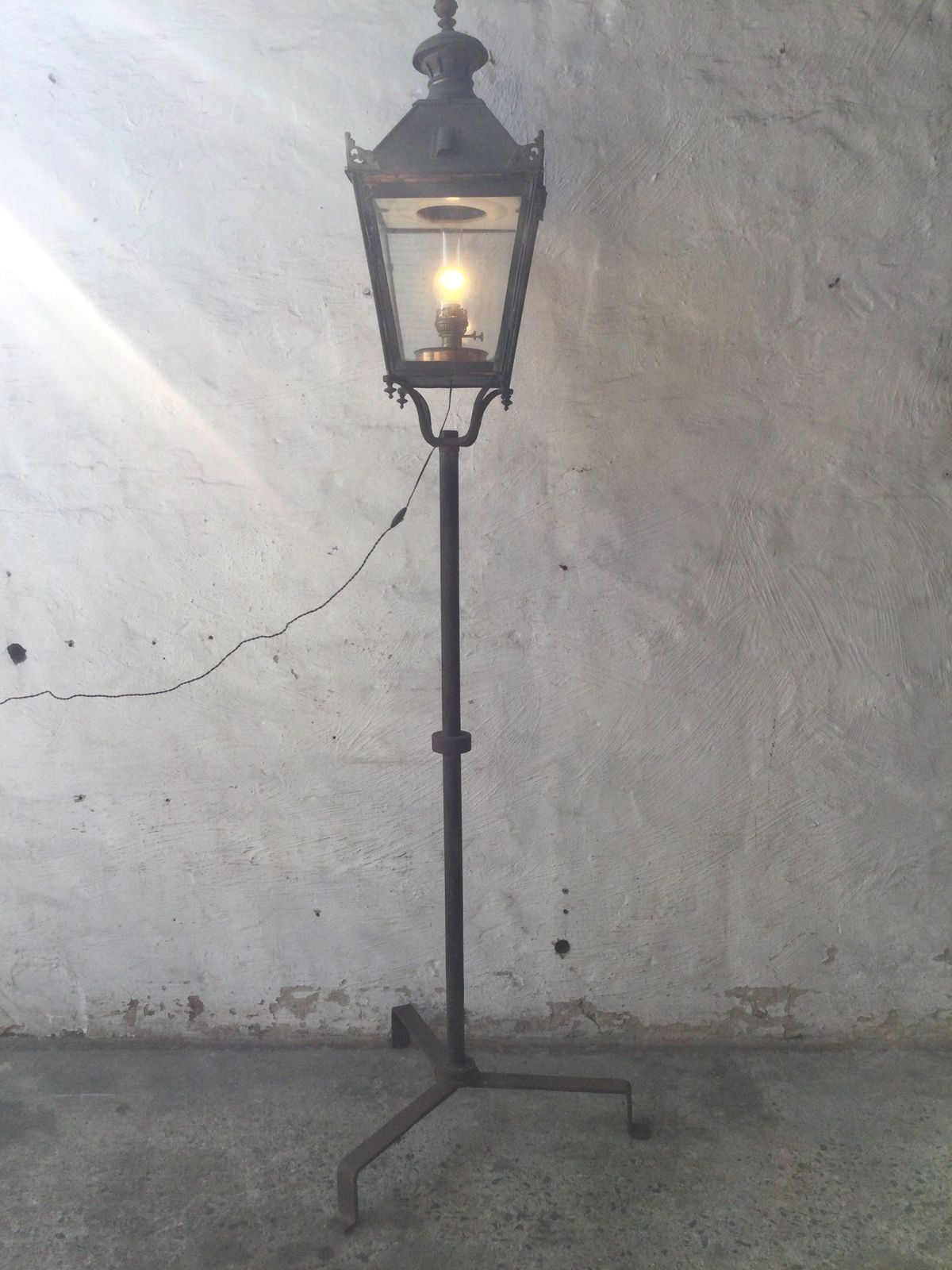 This Old Lamppost Is Converted From A Oil Lamp To A Electric Lamppost photo furniture