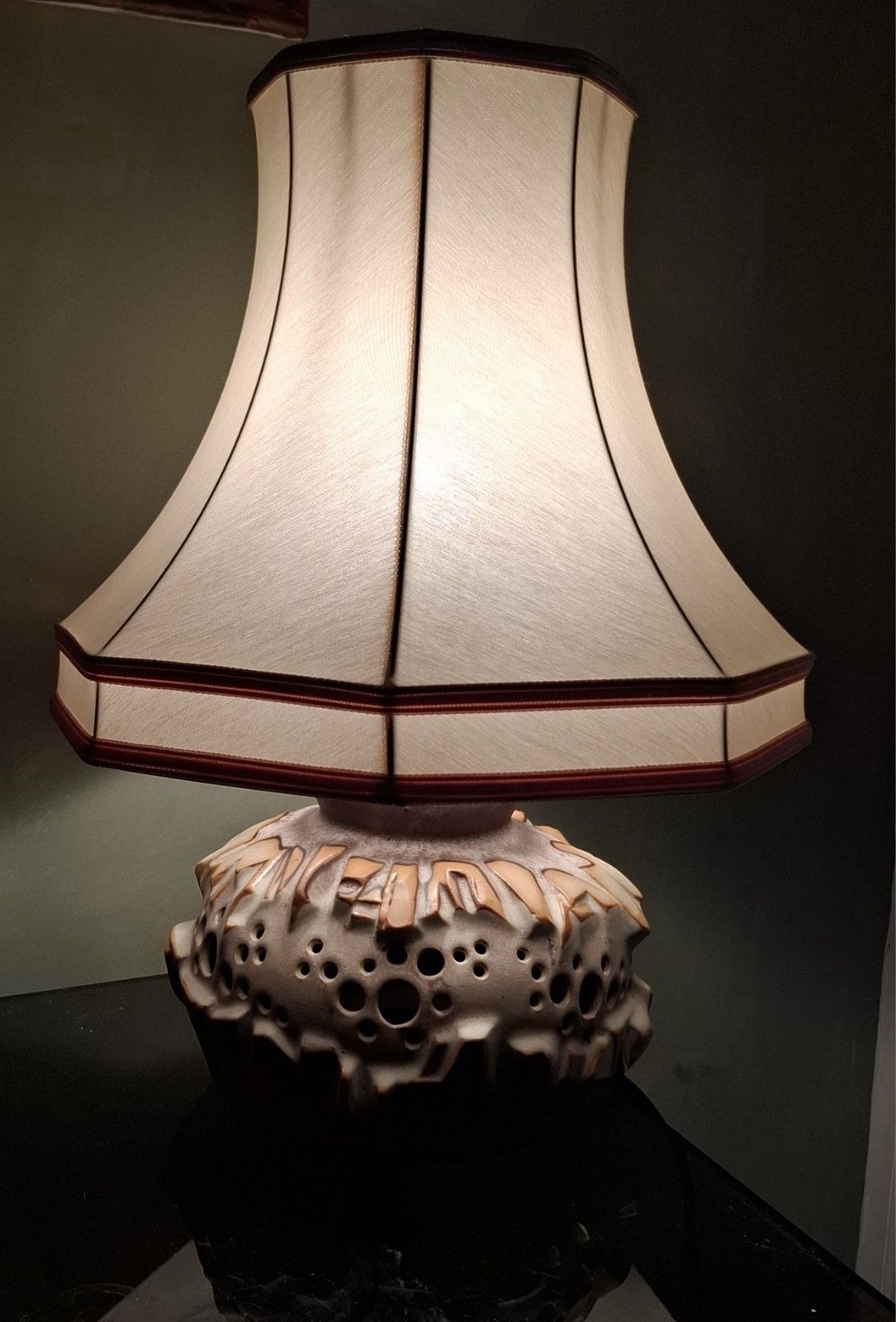 Vintage Shelf Concept Pottery Halifax Graham Alcock Brutalist Table Lamp Rare photo furniture