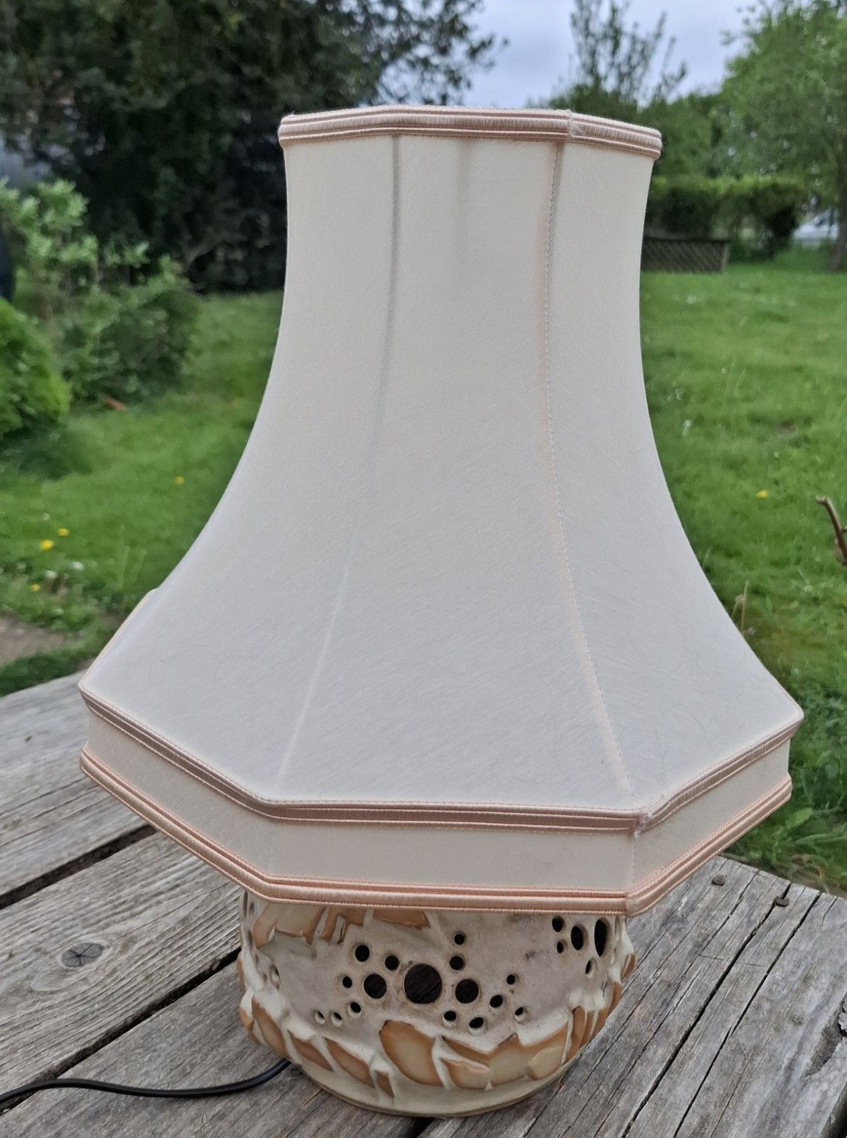 Vintage Shelf Concept Pottery Halifax Graham Alcock Brutalist Table Lamp Rare photo for sale