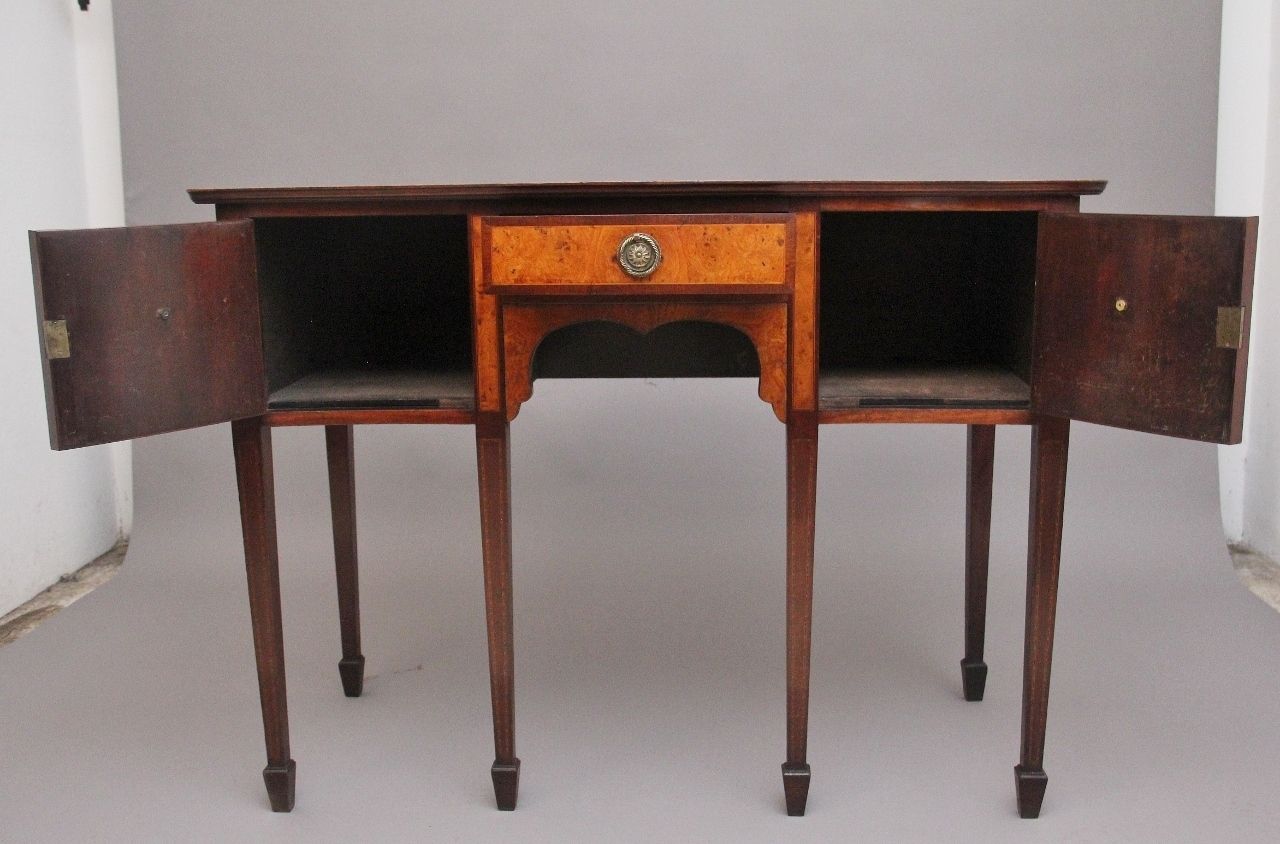 19th Century Mahogany And Burr Elm Sideboard By “The Woodworkers Ltd, Kilkenny photo furniture