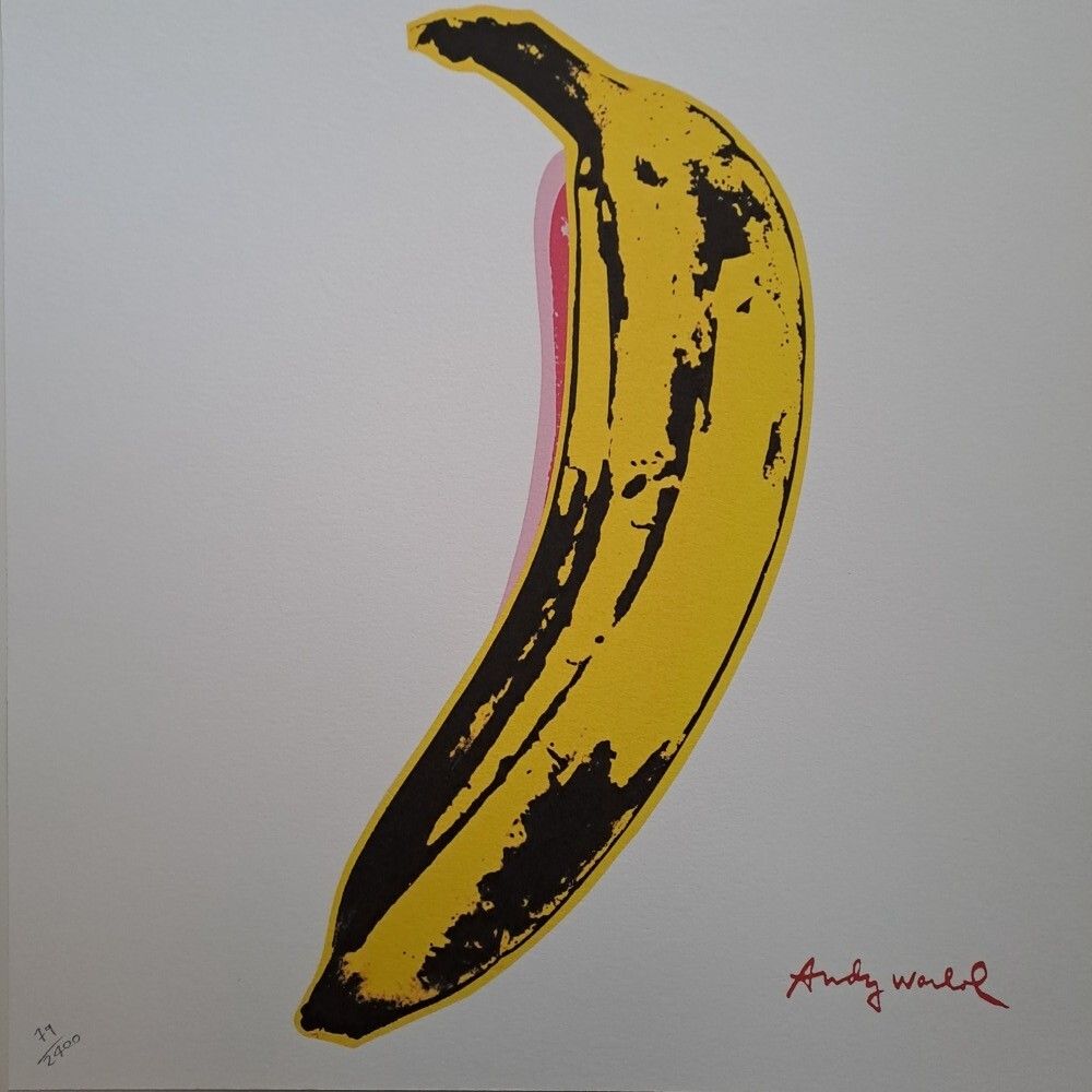 1980er Andy Warhol Signierte Limited Edition Lithographie Banana