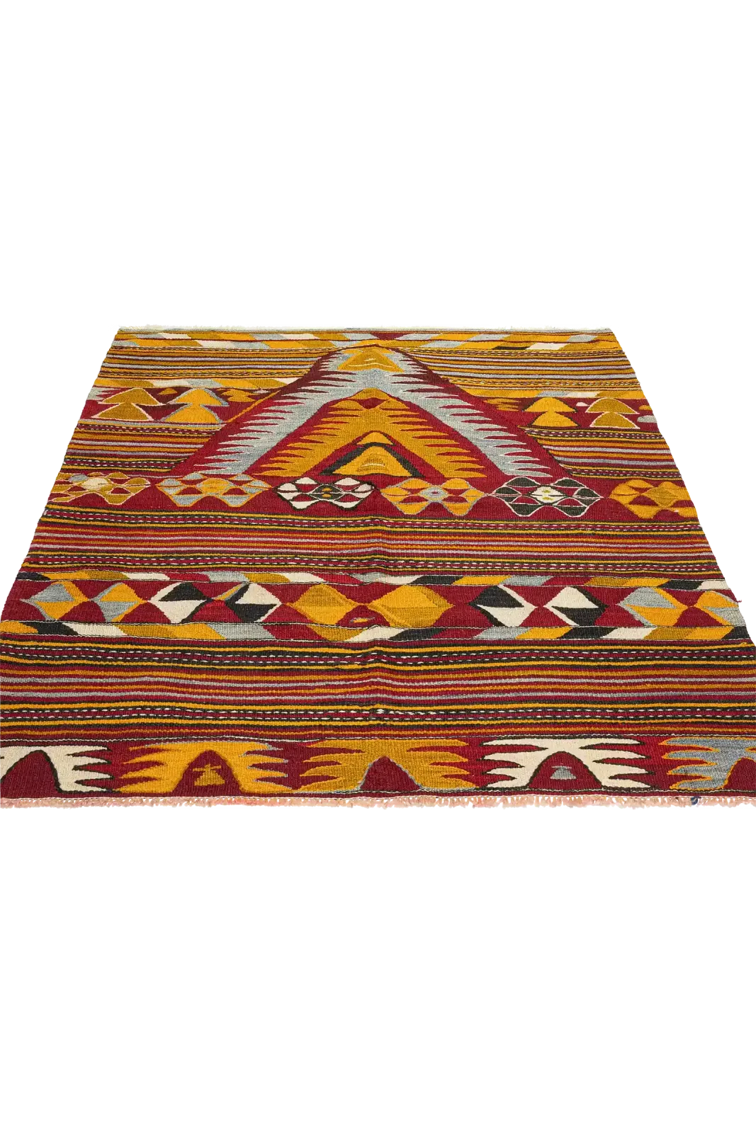 Konya Vintage Kilim 165x133cm, 1960s photo for sale