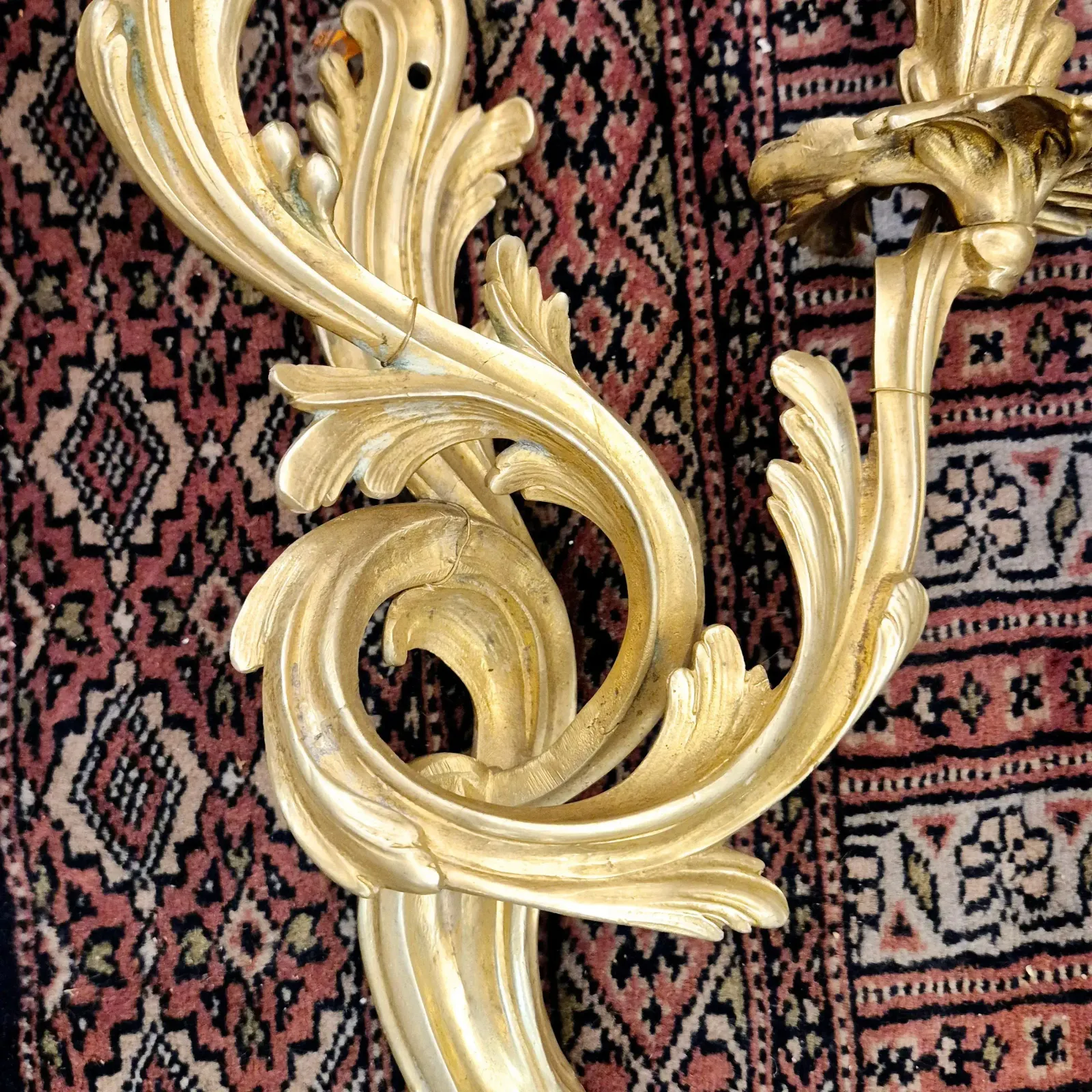 photo furniture Pair Of Louis XV Style Ormolu Sconces From The Napoleon III Period