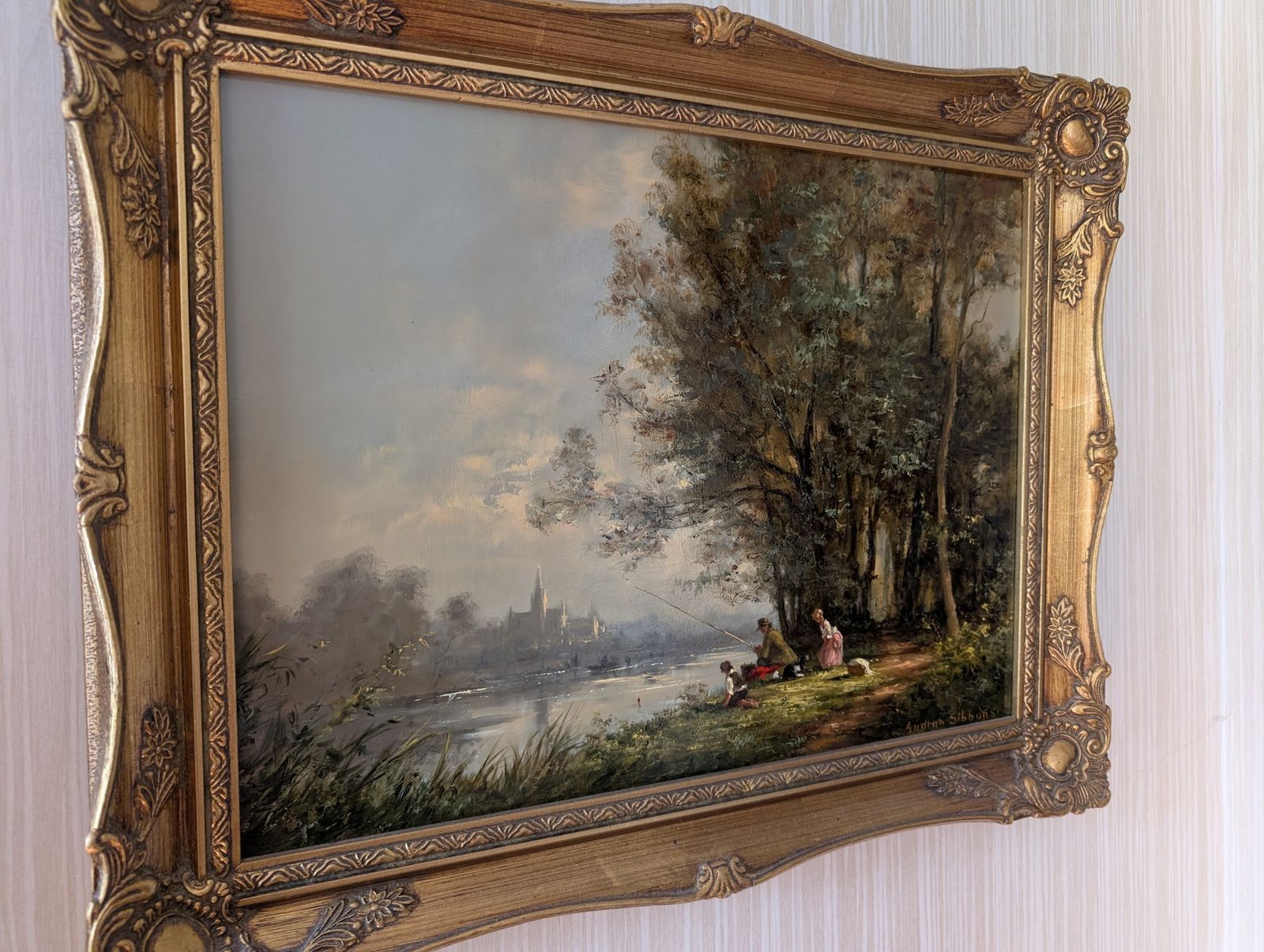 Large Gudrun Sibbons. Oil Painting