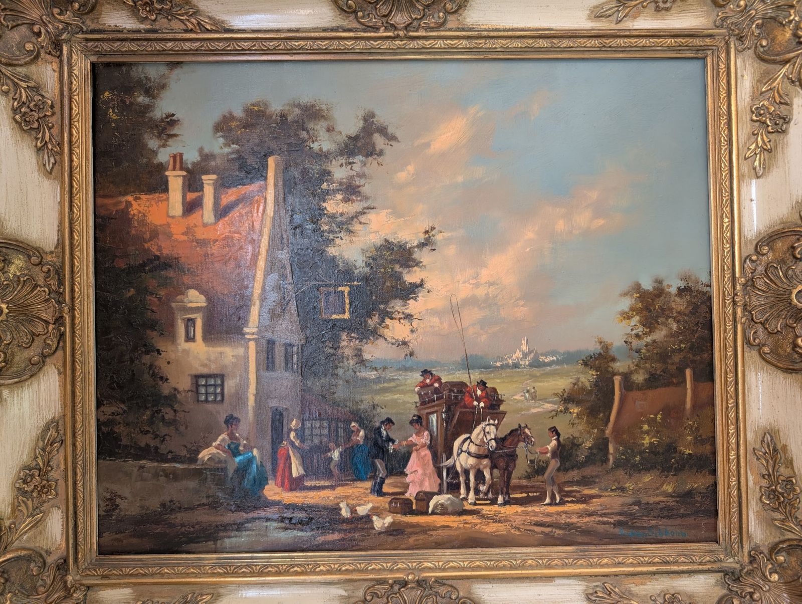 Large Gudrun Sibbons. Oil Painting