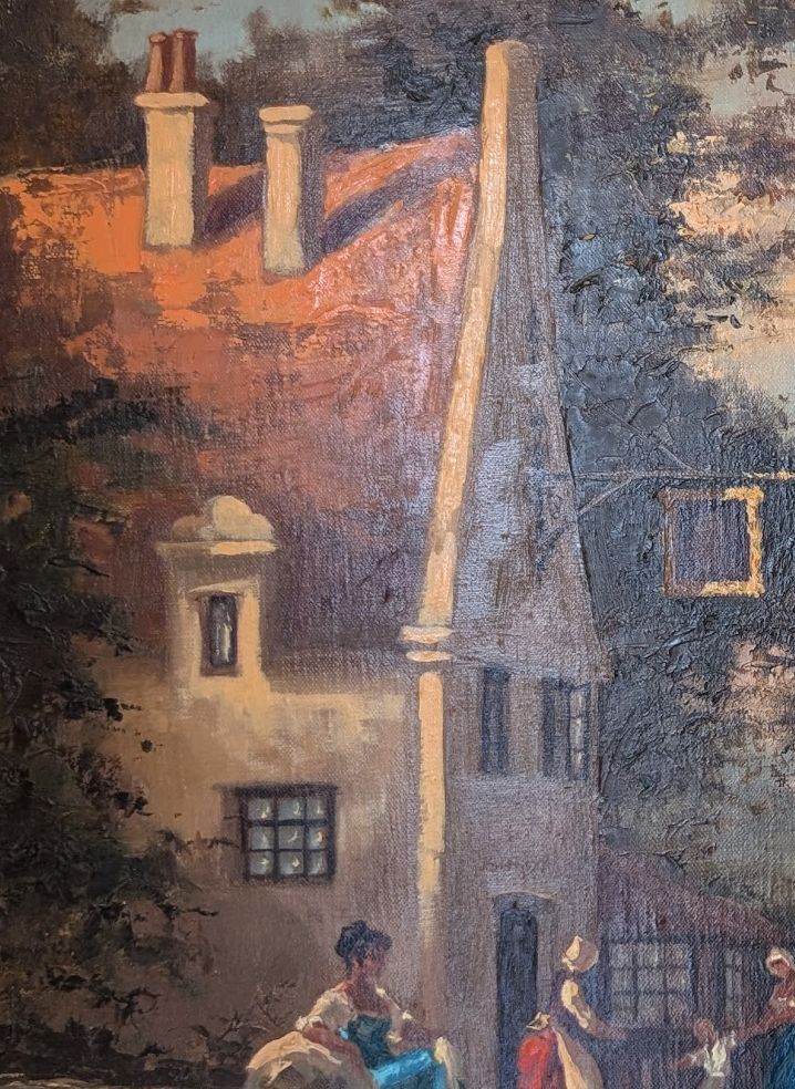 Large Gudrun Sibbons. Oil Painting photo furniture